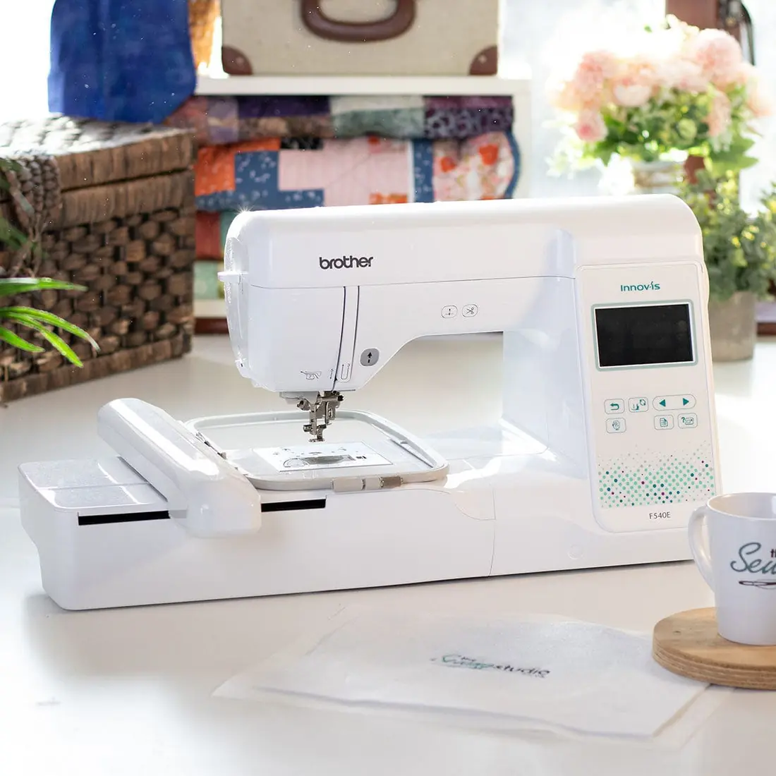 Brother Innov-is F540E Computerised Embroidery Machine | 193 Designs & 13 Fonts | 130 × 180 mm Area | Colour Touchscreen, view 2