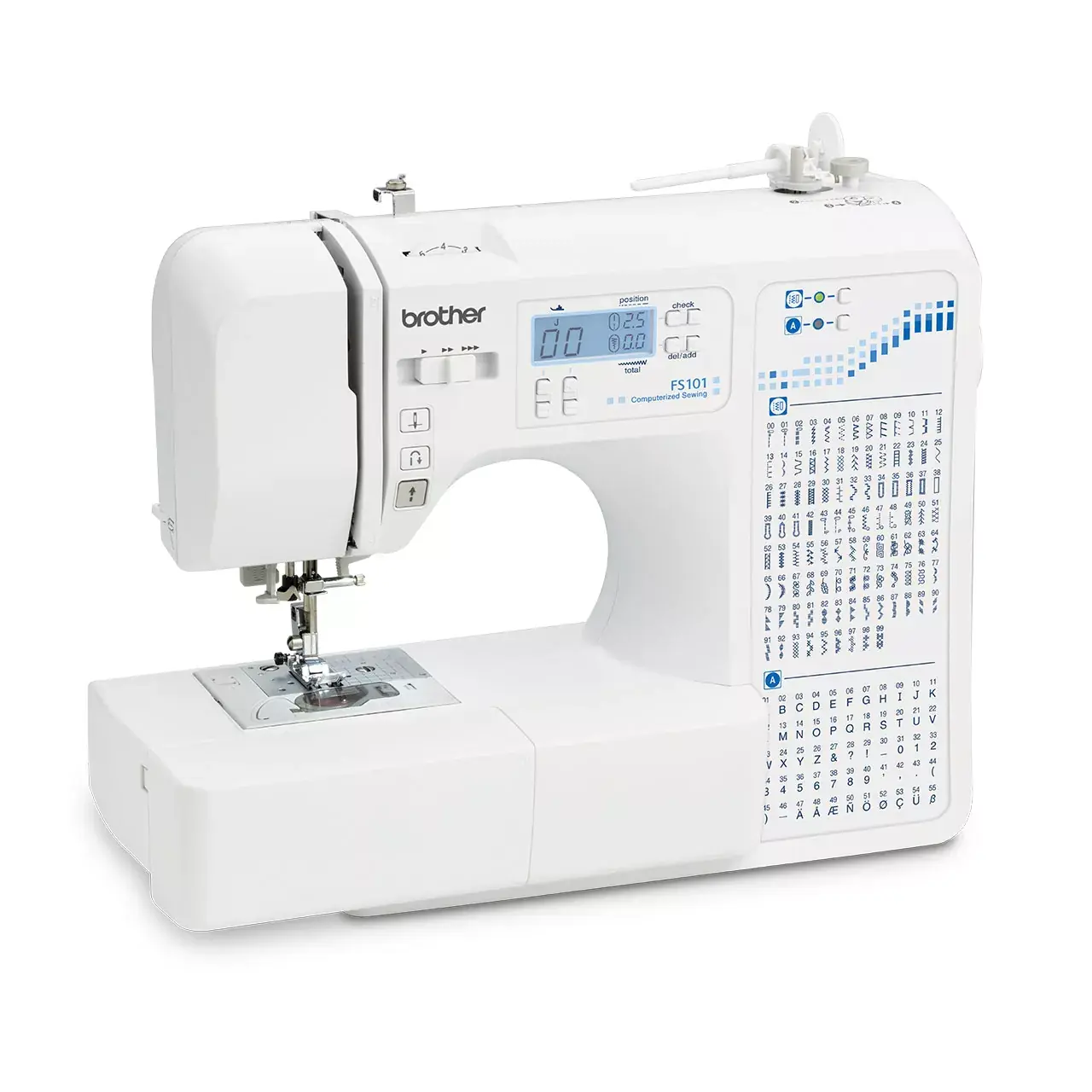 Brother FS101 | Computerised Sewing Machine | 100 Stitches & LCD | Speed Control & 8 One-Step Buttonholes, view 2