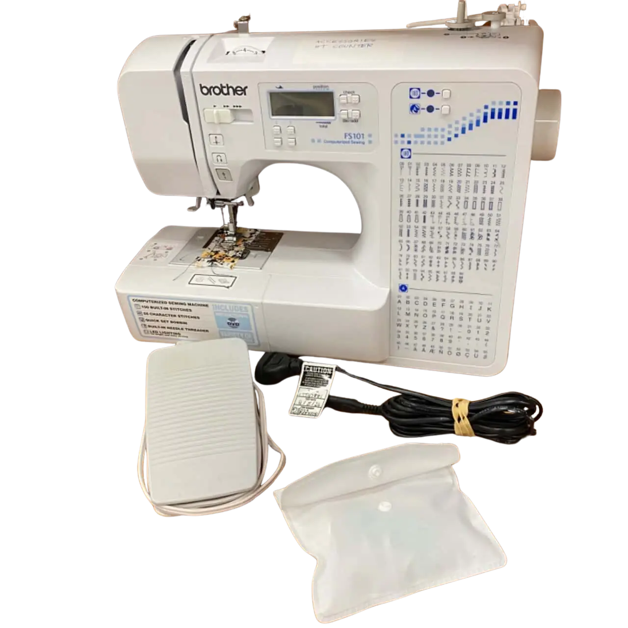 Brother FS101 | Computerised Sewing Machine | 100 Stitches & LCD | Speed Control & 8 One-Step Buttonholes, view 4