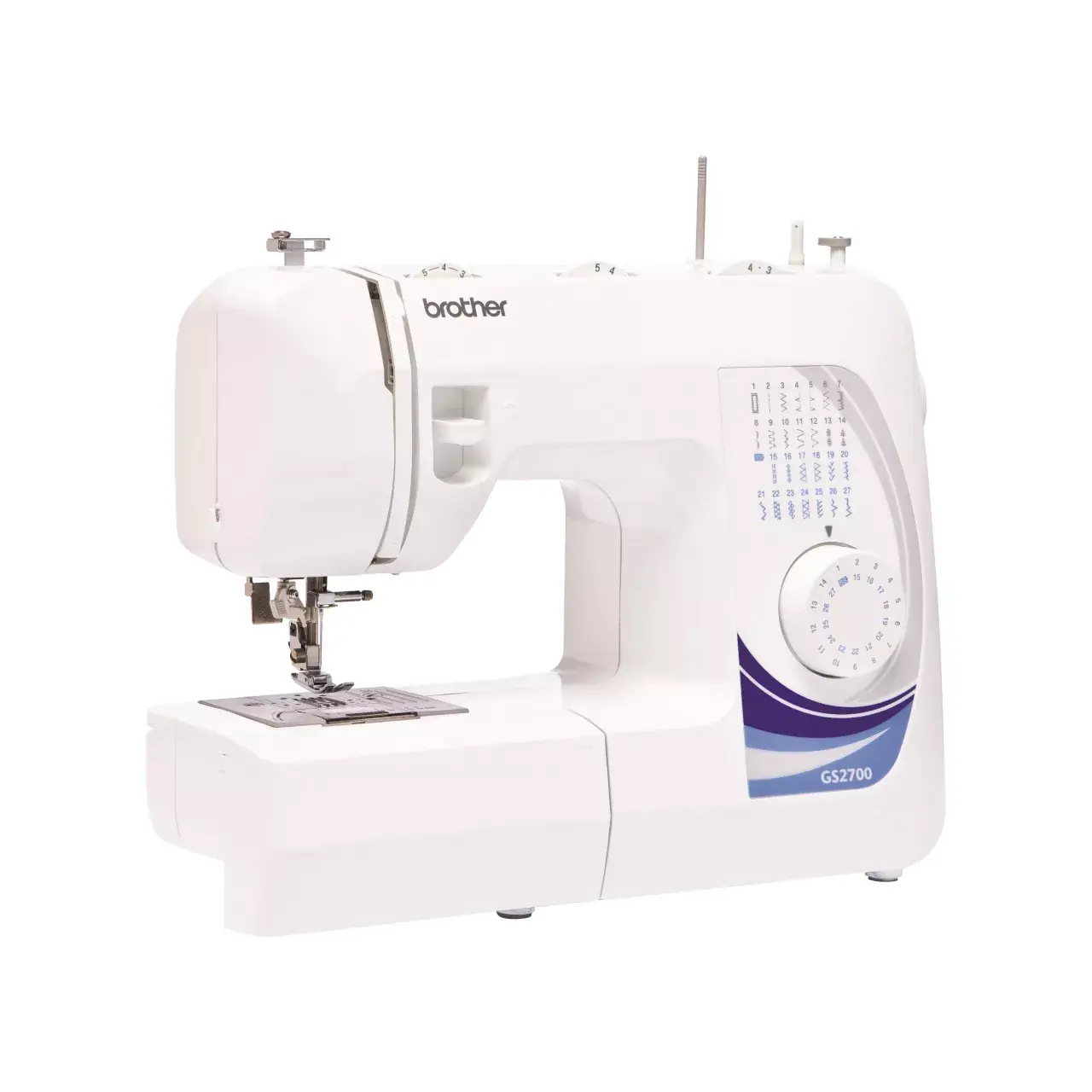 Brother GS2700 | Mechanical Sewing Machine | 27 Built-In Stitches | 1-Step Buttonhole & Needle Threader