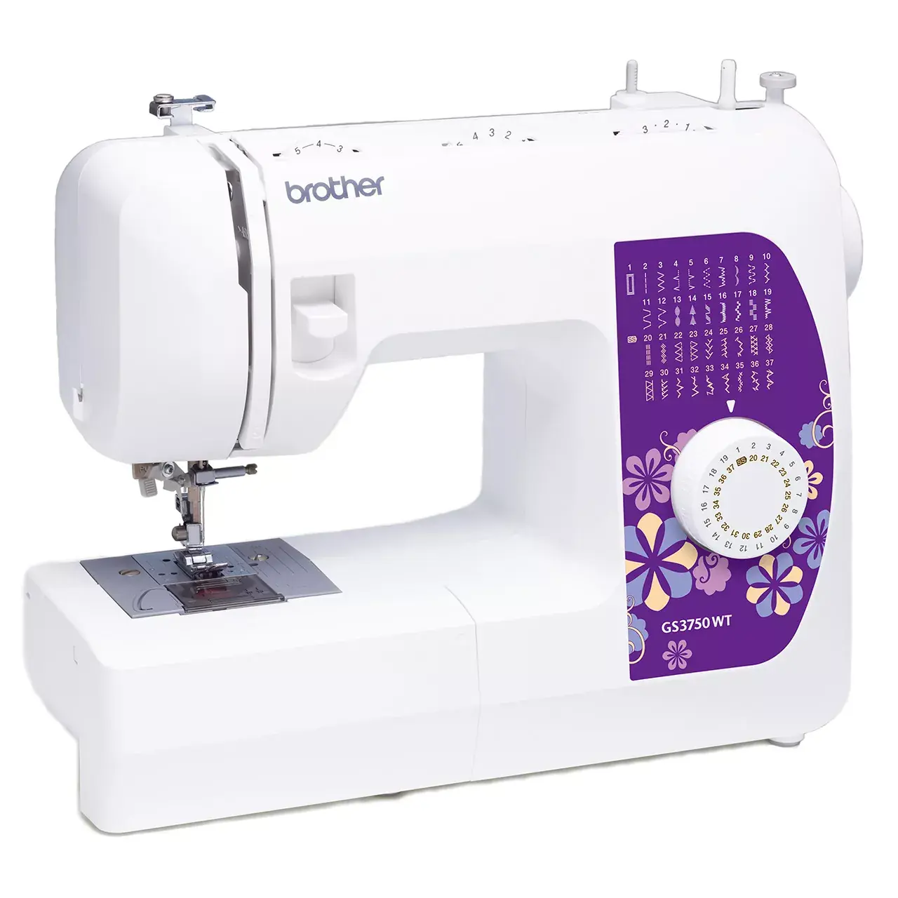 Brother GS3750WT | Mechanical Sewing Machine with Wide Table | 37 Stitches | 1-Step Buttonhole & Needle Threader