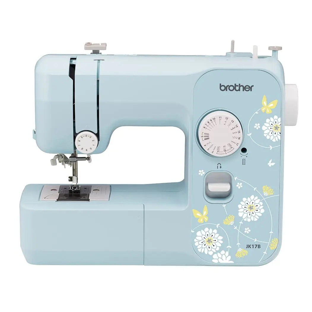 Brother JK17B | Mechanical Sewing Machine | 17 Built-In Stitches | Needle Threader & Quick-Set Bobbin