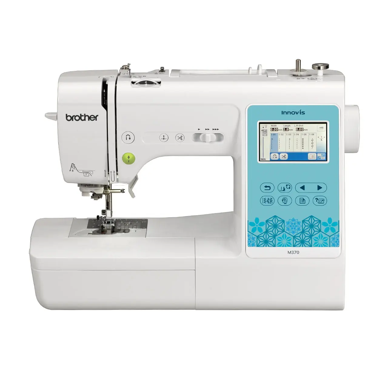 Brother Innov-is M370 Sewing, Quilting & Embroidery Machine | 135 Embroidery Designs | 100 × 100 mm Area | Wi-Fi & USB Import, view 2