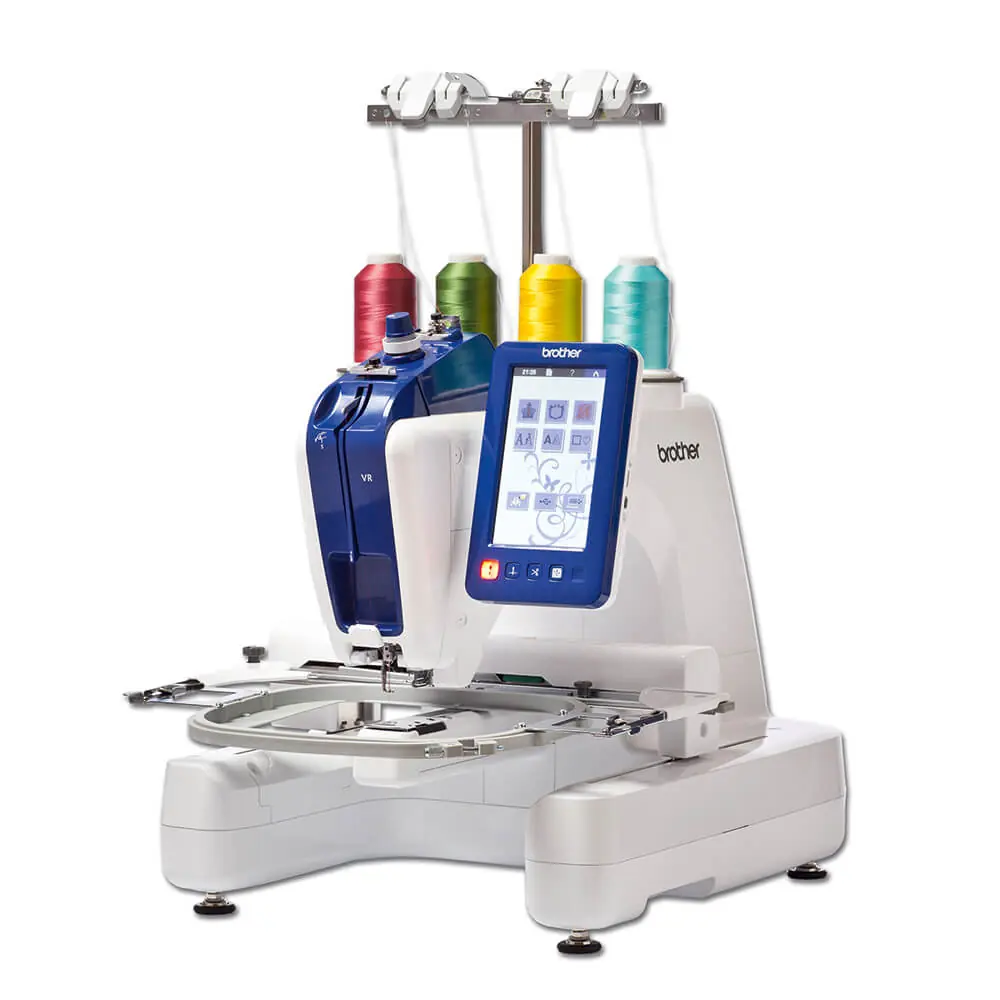 Brother VR Single-Needle Commercial Embroidery Machine | 200 × 200 mm Area | Free Arm & LED Pointer