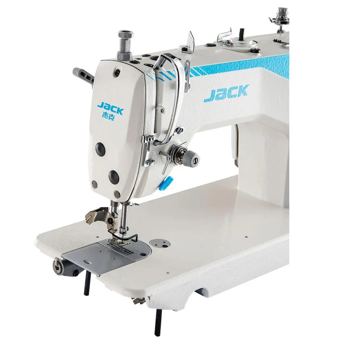 Jack F5-HL-7 Heavy-Duty Lockstitch Sewing Machine | Double-Capacity Large Hook | Direct Drive | Stand & Table, view 3
