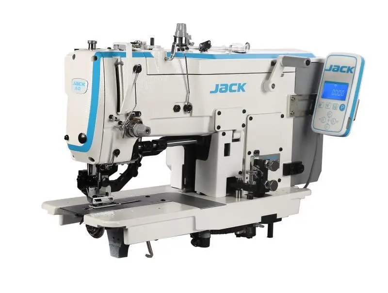 Jack JK-T781G-Z Industrial Buttonhole Machine | Direct Drive, Auto Trimmer & Foot Lift | Stand & Table