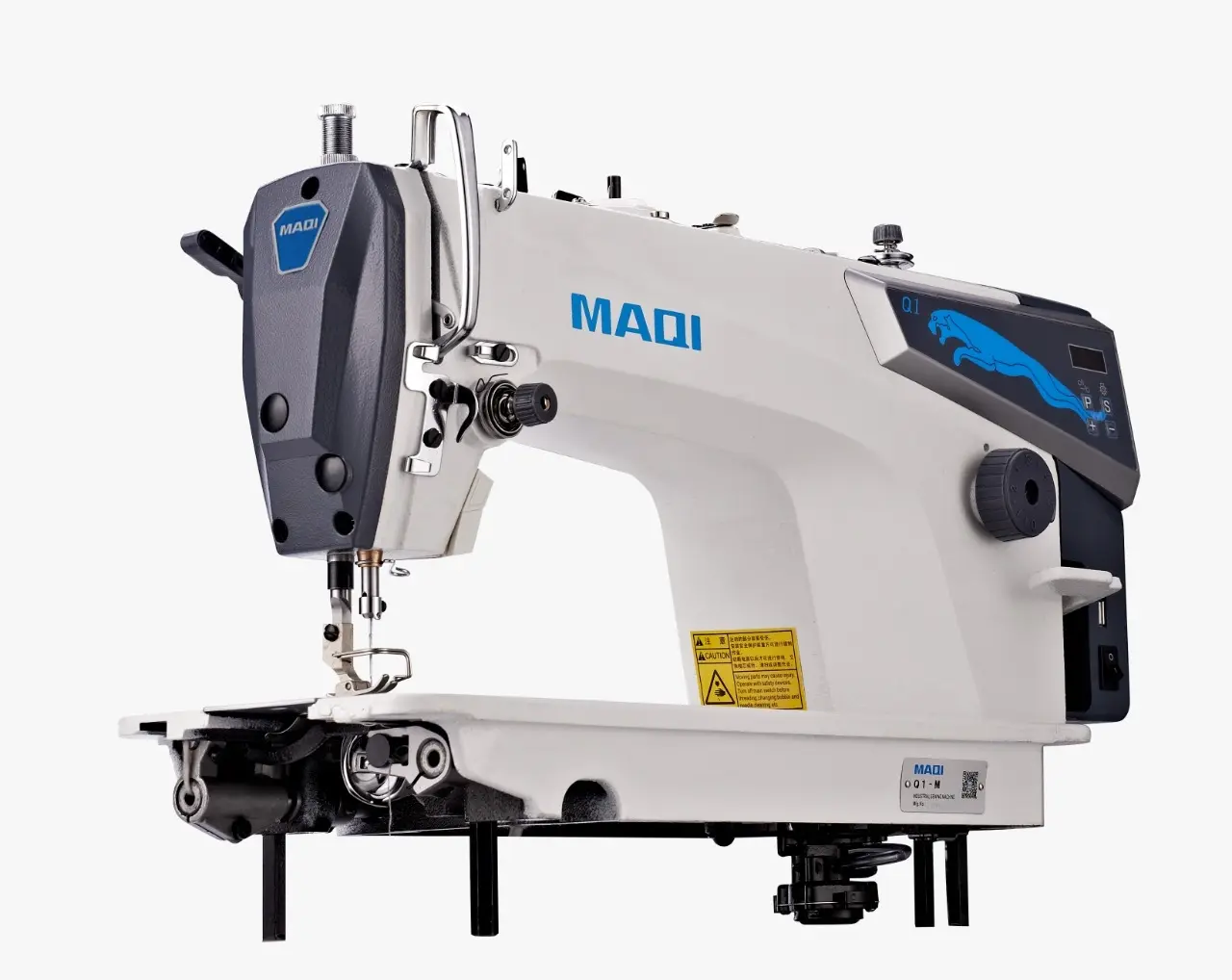 MAQI Q1-M | Direct-Drive Single-Needle Lockstitch Machine | 5,000 SPM | LED & Control Panel