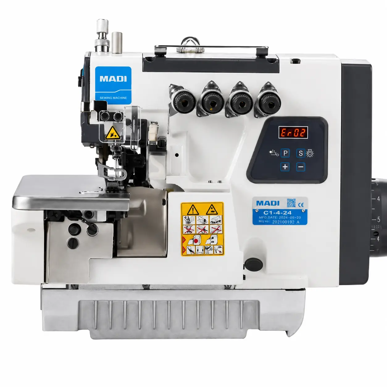 MAQI C1-4-24 | 4-Thread Direct-Drive Industrial Overlock Machine | Differential Feed, LED & Speed Control