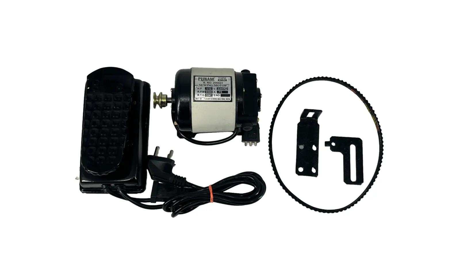 Punam Big Sewing Machine Motor | Variable Speed | 1/12 FHP, view 2