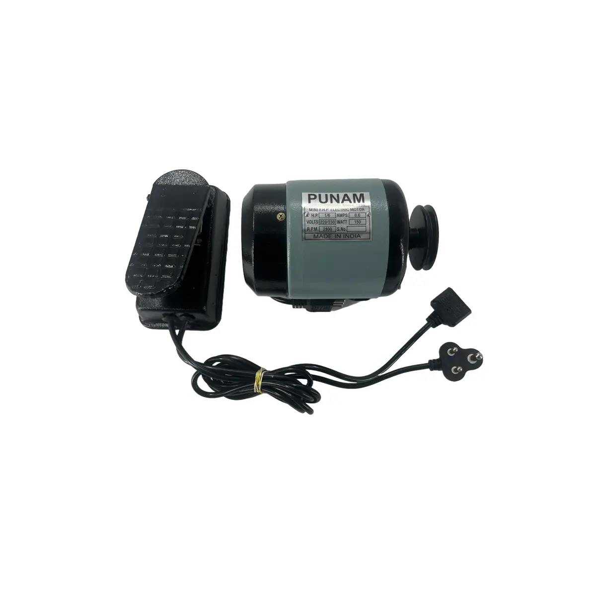 Punam Carbon-Less Sewing Machine Motor | Variable Speed | 1/6 FHP