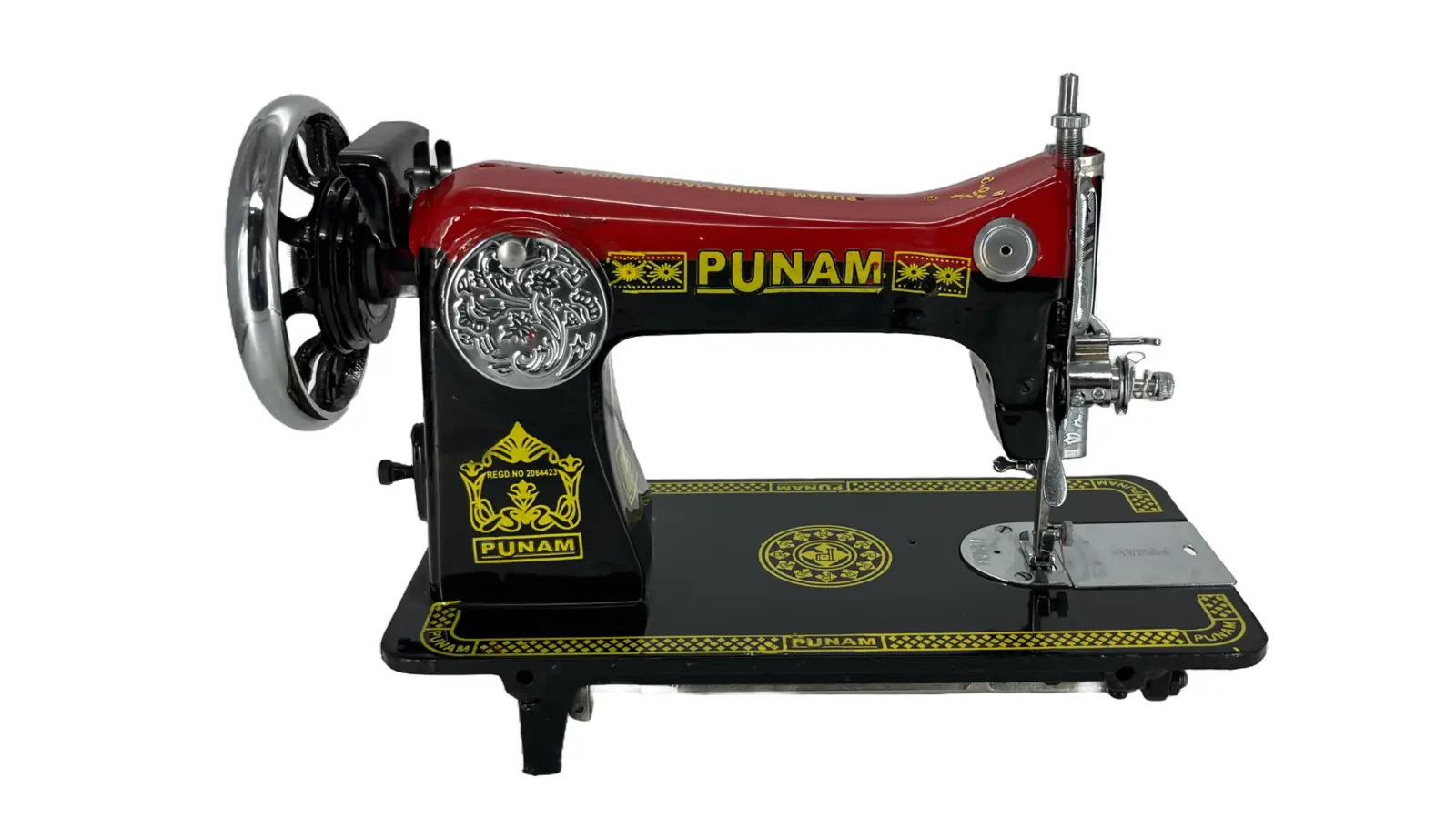 Punam Classic Delux SV | Red Black | Traditional Straight-Stitch Sewing Machine, view 2