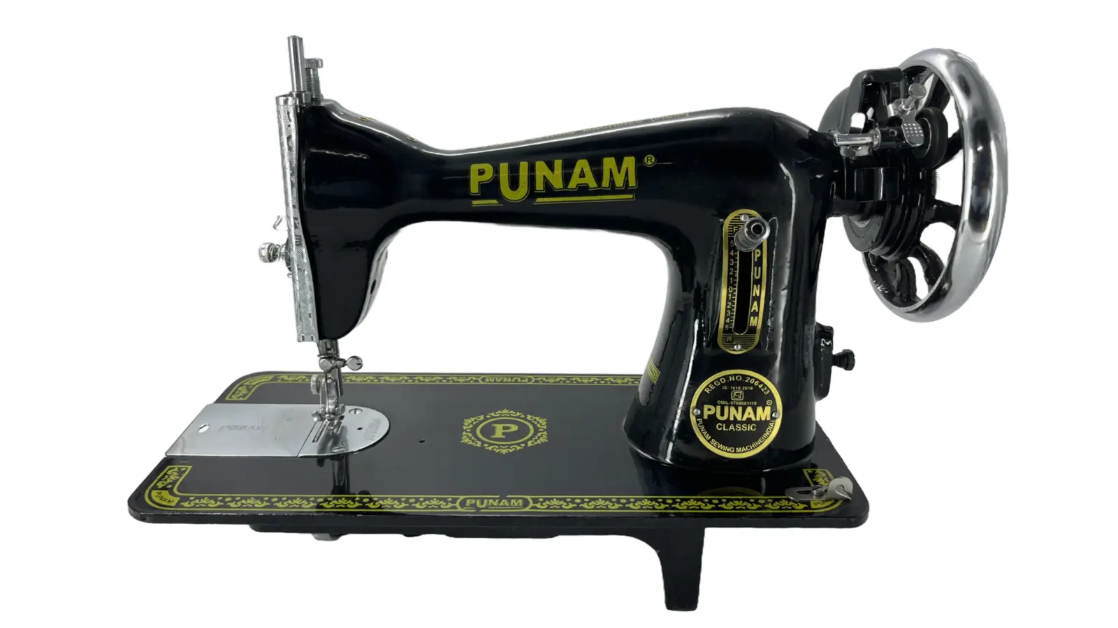 Punam Classic Tailor SV | Black | Traditional Straight-Stitch Sewing Machine
