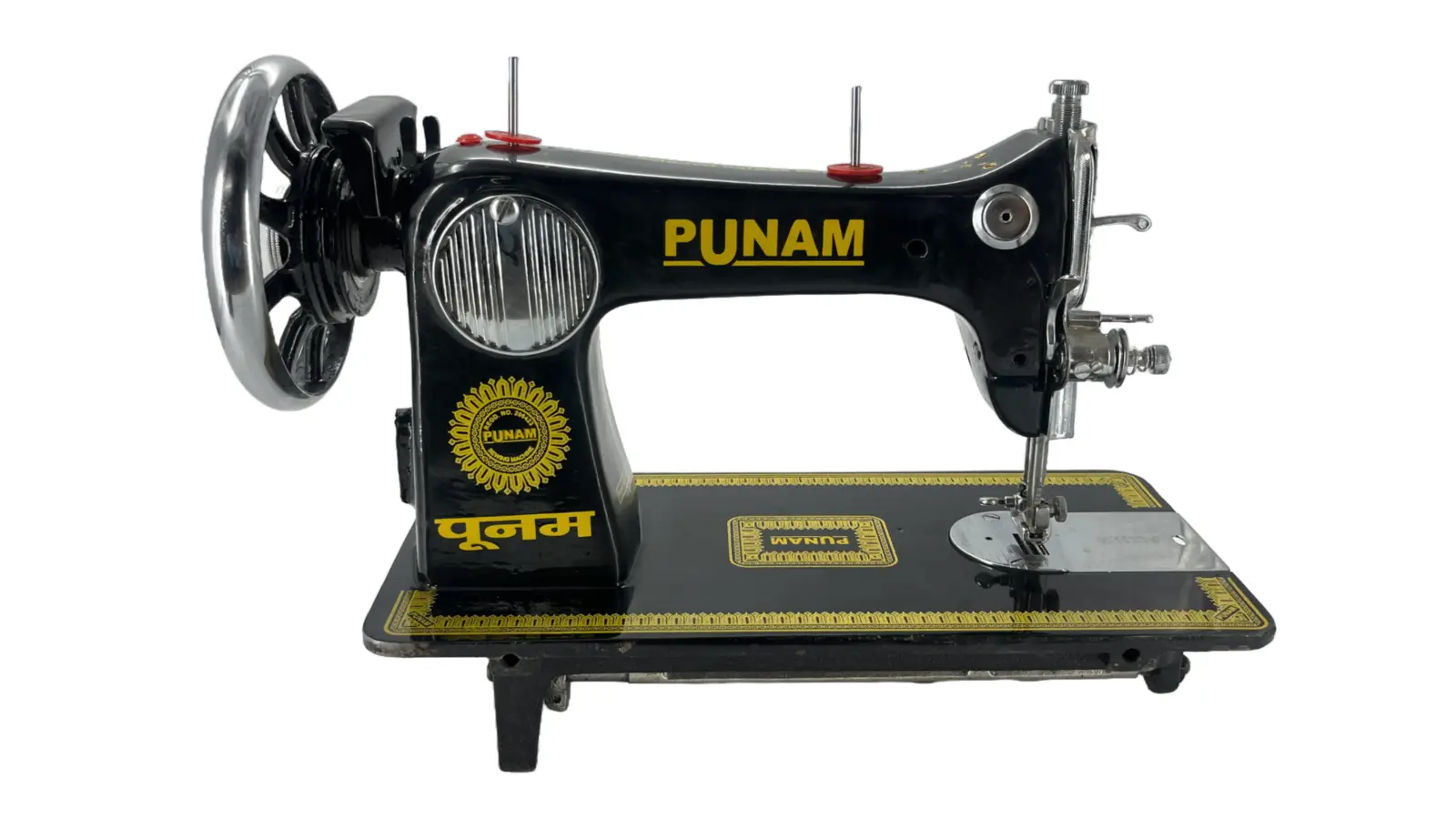 Punam Delux Model SV | Black | Traditional Straight-Stitch Sewing Machine, view 2