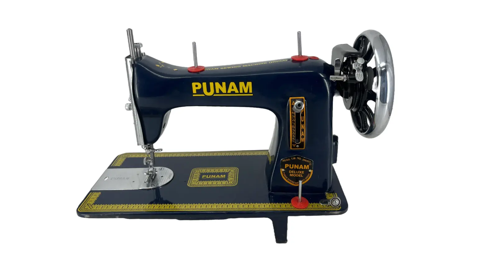 Punam Delux Model SV | Blue | Traditional Straight-Stitch Sewing Machine, view 1