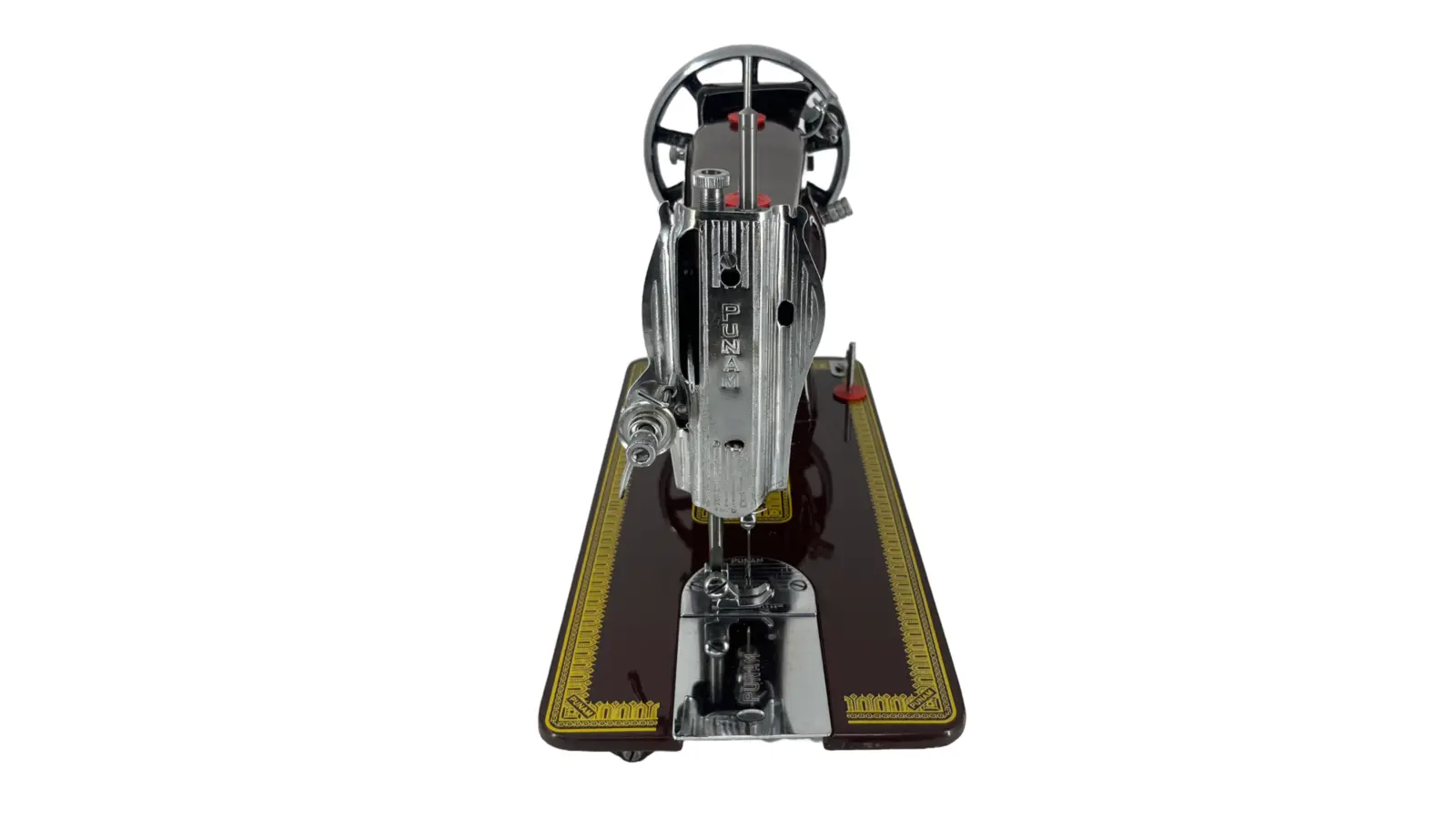 Punam Delux Model SV | Brown | Traditional Straight-Stitch Sewing Machine, view 1