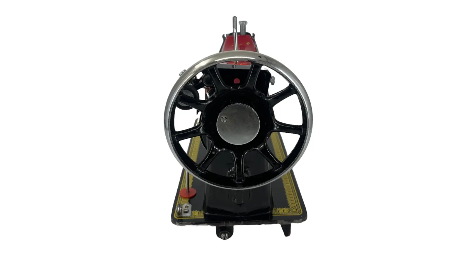 Punam Delux Model SV | Red Black | Traditional Straight-Stitch Sewing Machine, view 1