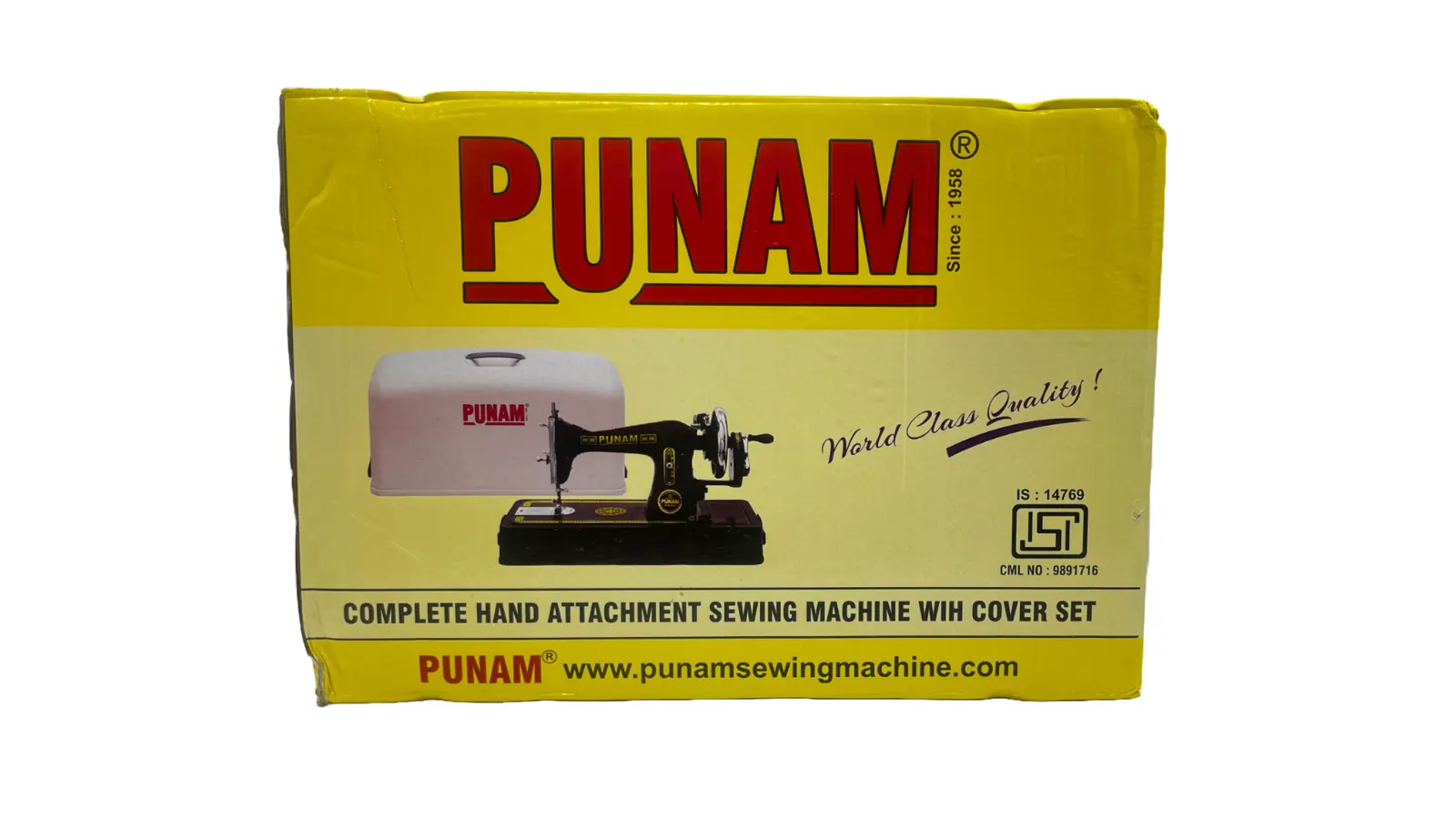 Punam Galaxy Round Composite SV | Traditional Straight-Stitch Sewing Machine, view 3