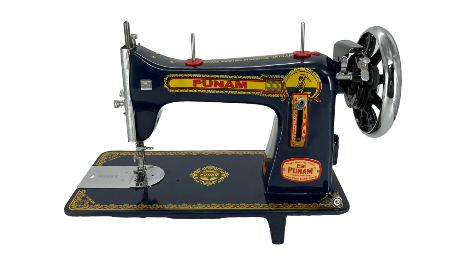 Punam Kissan Popular SV | Blue | Traditional Straight-Stitch Sewing Machine, view 1
