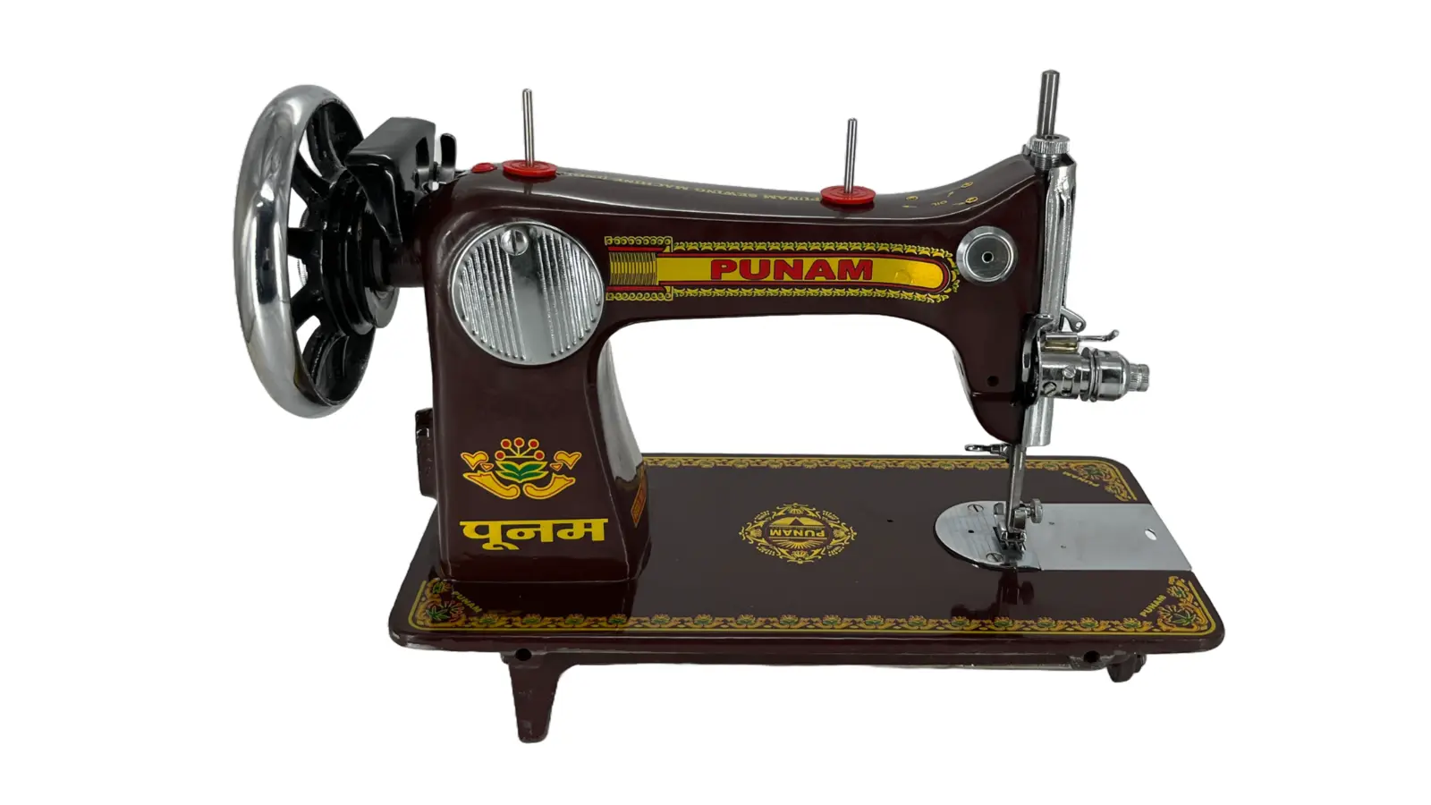 Punam Kissan Popular SV | Brown | Traditional Straight-Stitch Sewing Machine, view 2