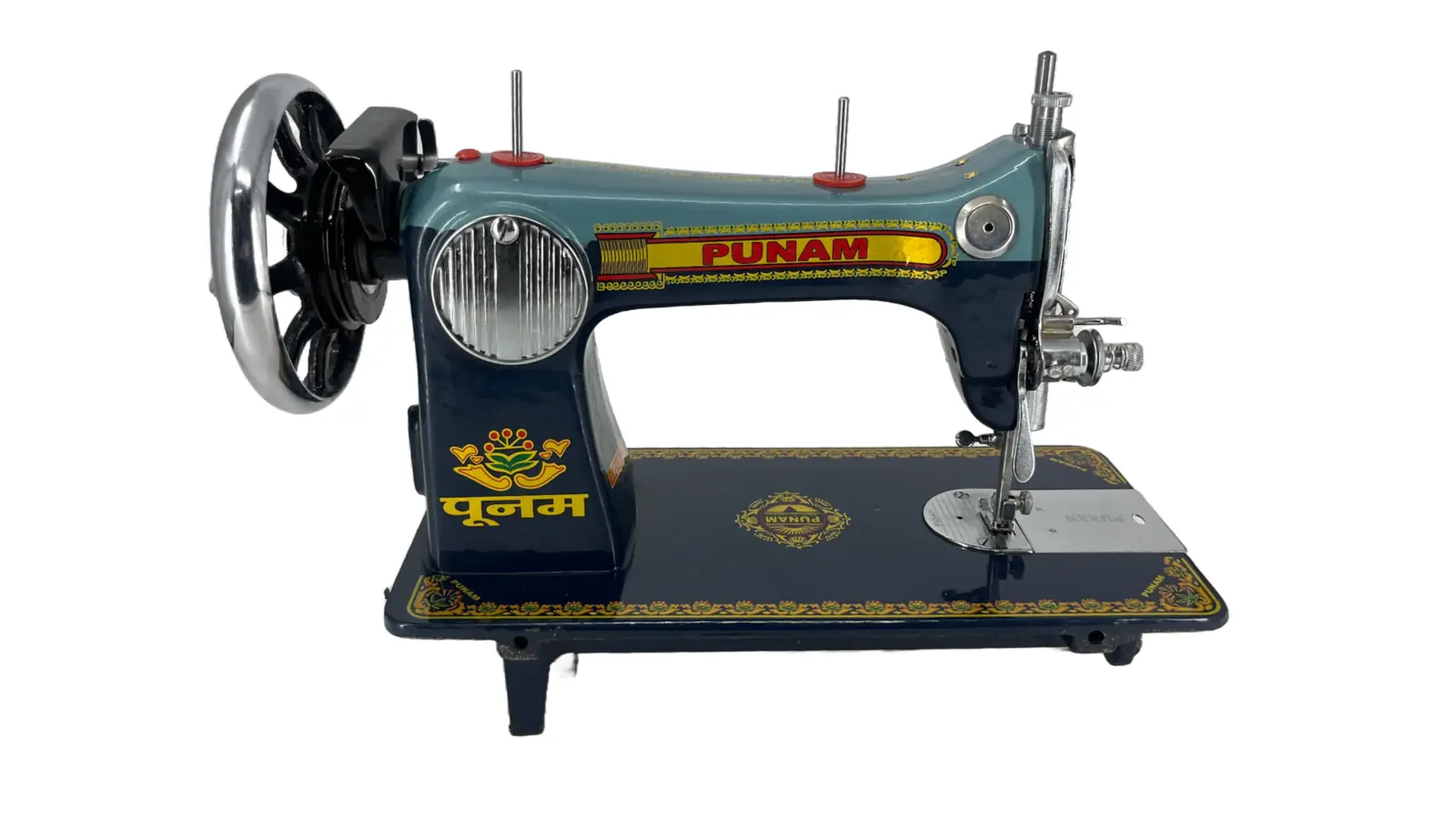 Punam Kissan Popular SV | Double Blue | Traditional Straight-Stitch Sewing Machine, view 4