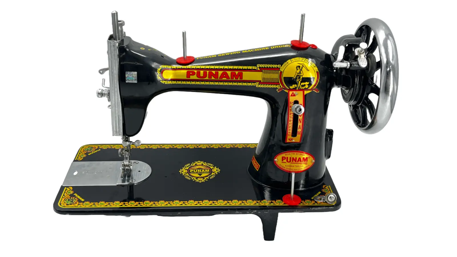 Punam Kissan Tailor SV | Black | Traditional Straight-Stitch Sewing Machine