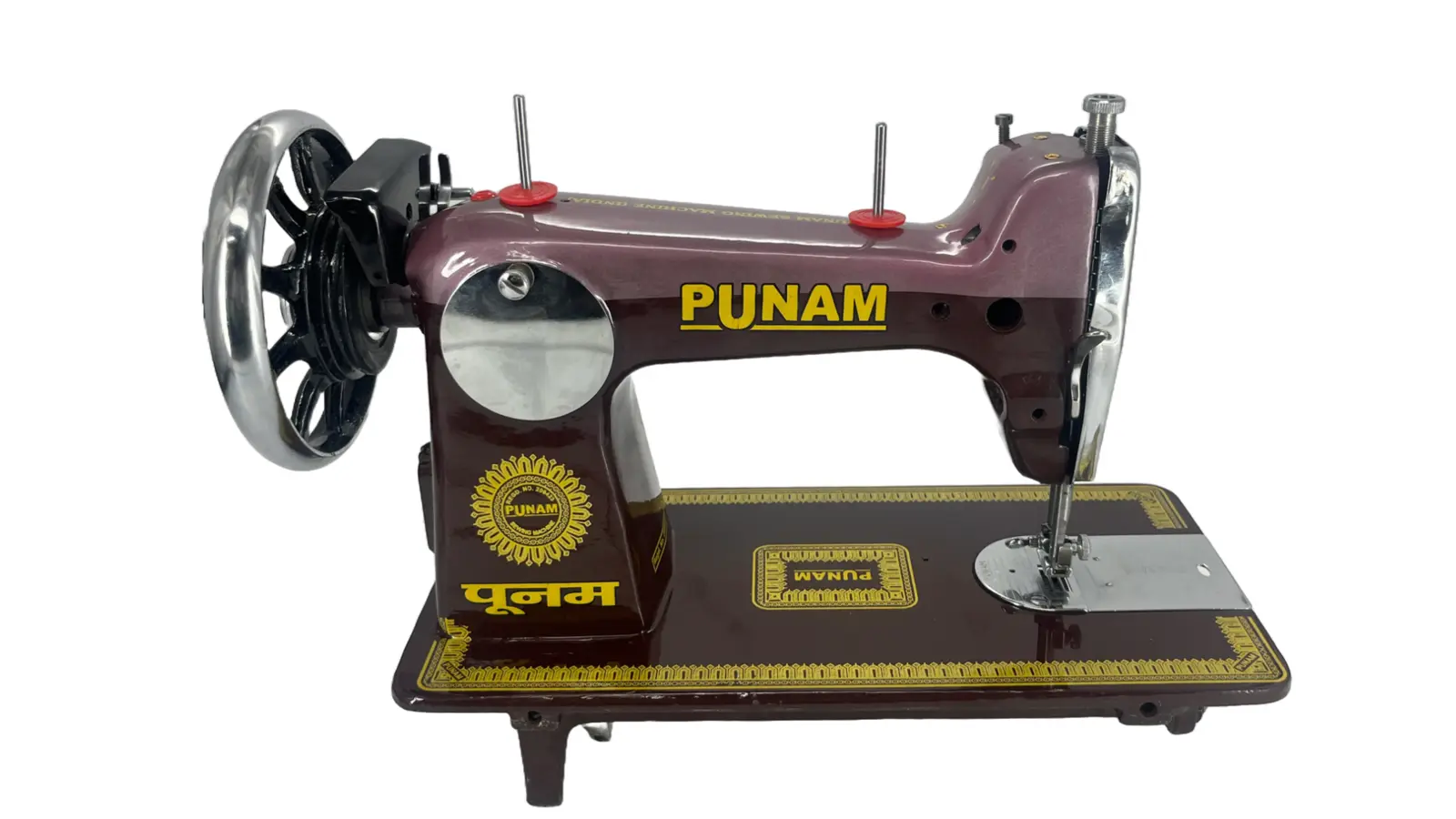 Punam Link SV | Double Brown | Traditional Straight-Stitch Sewing Machine, view 2