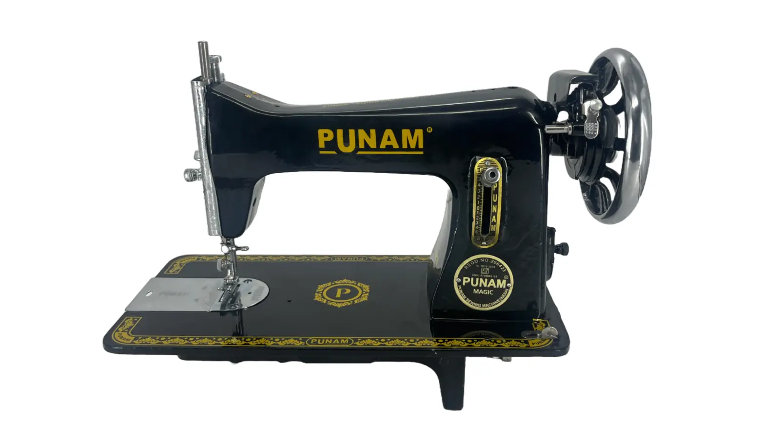 Punam Magic Square SV | Black | Traditional Straight-Stitch Sewing Machine