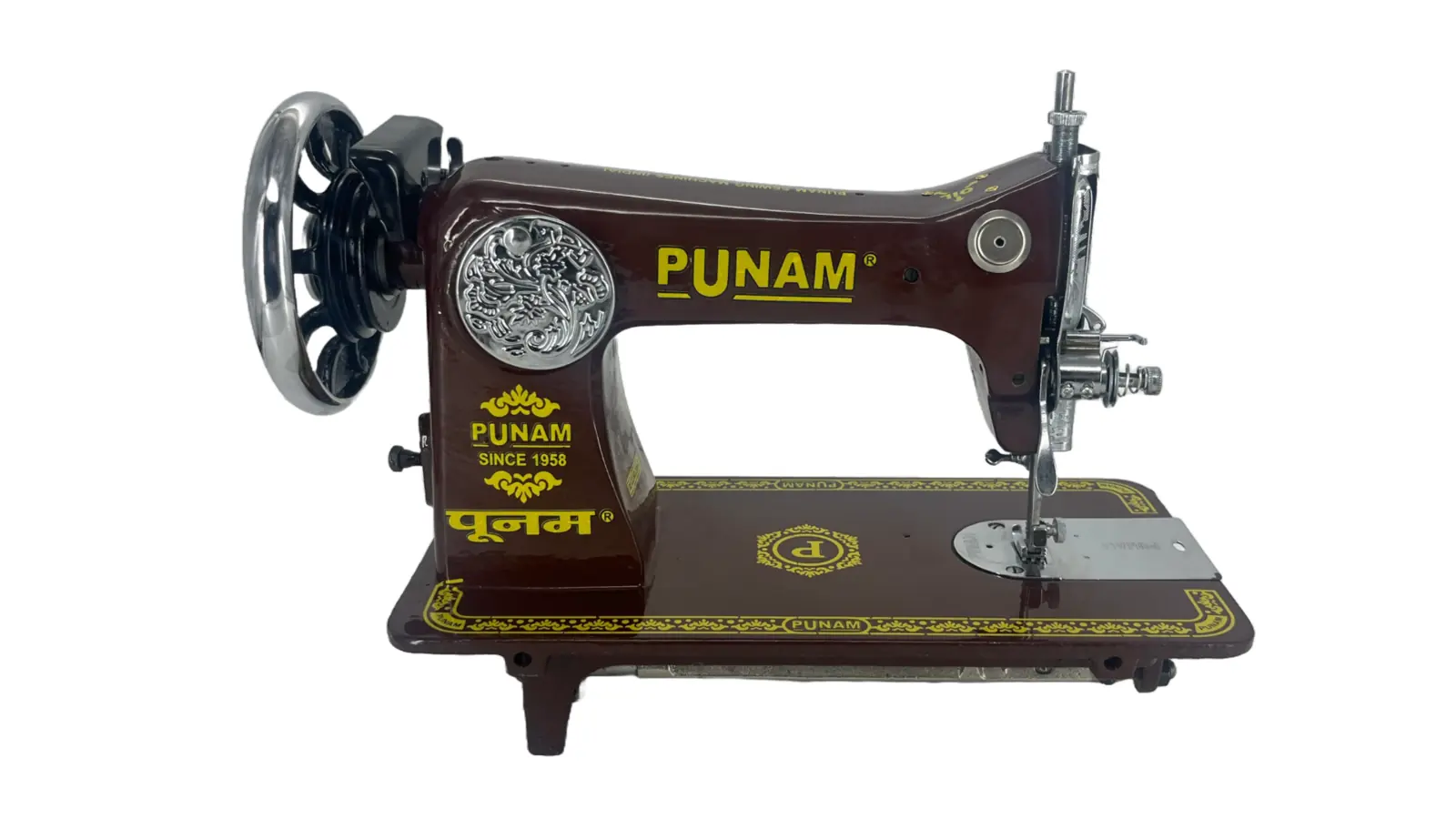Punam Magic Square SV | Brown | Traditional Straight-Stitch Sewing Machine, view 2