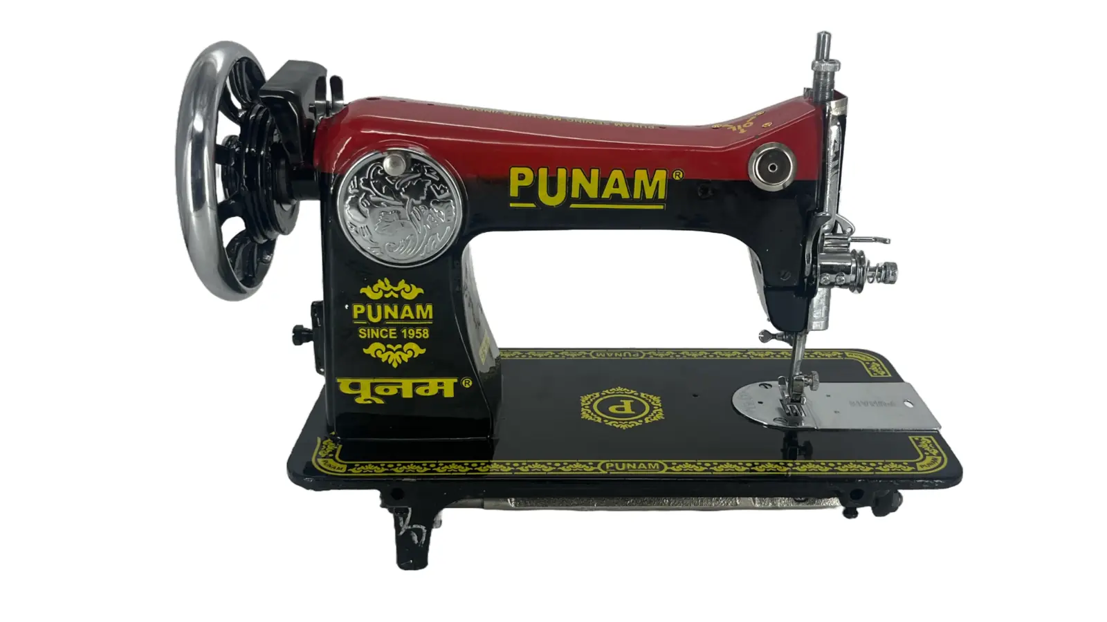 Punam Magic Square SV | Red Black | Traditional Straight-Stitch Sewing Machine, view 2