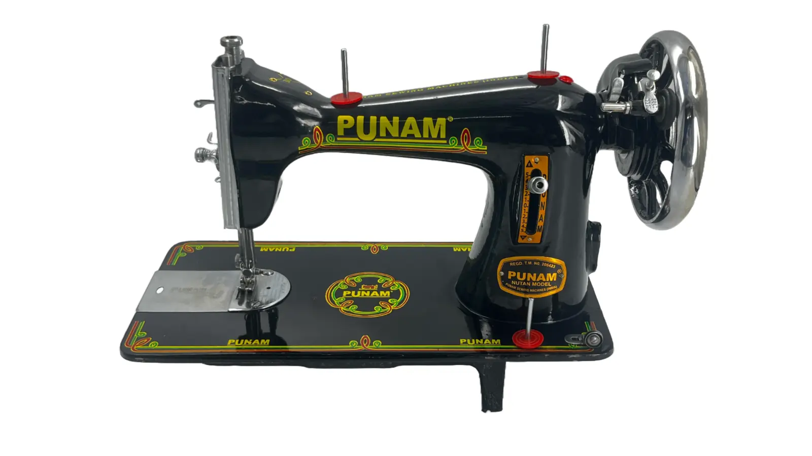 Punam Nutan SV | Black | Traditional Straight-Stitch Sewing Machine