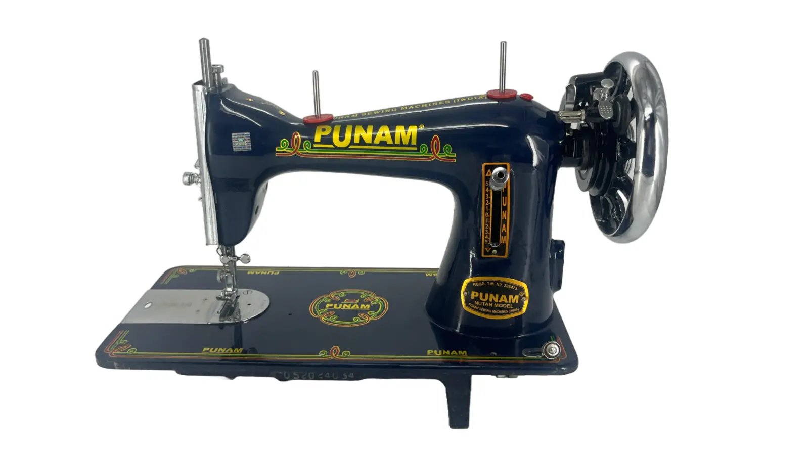Punam Nutan SV | Blue | Traditional Straight-Stitch Sewing Machine, view 1