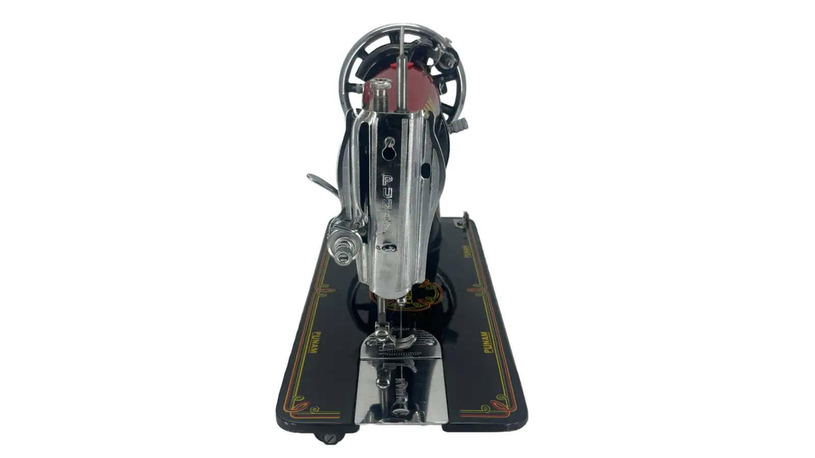 Punam Nutan SV | Red Black | Traditional Straight-Stitch Sewing Machine, view 3