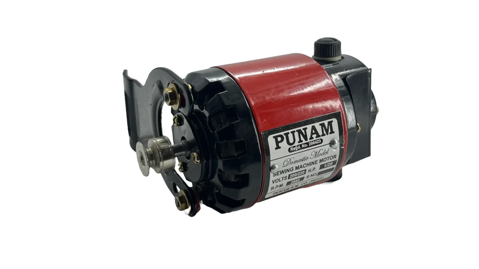 Punam Small Sewing Machine Motor | 1/16 FHP | Speed Regulator, view 2