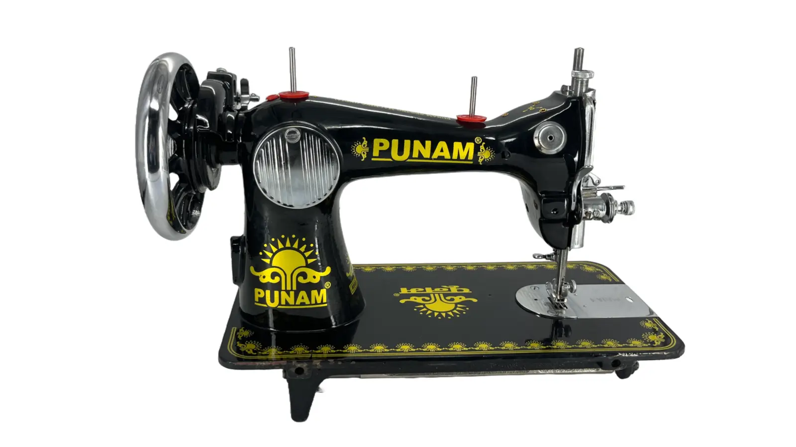 Punam Star Round SV | Black | Traditional Straight-Stitch Sewing Machine, view 2