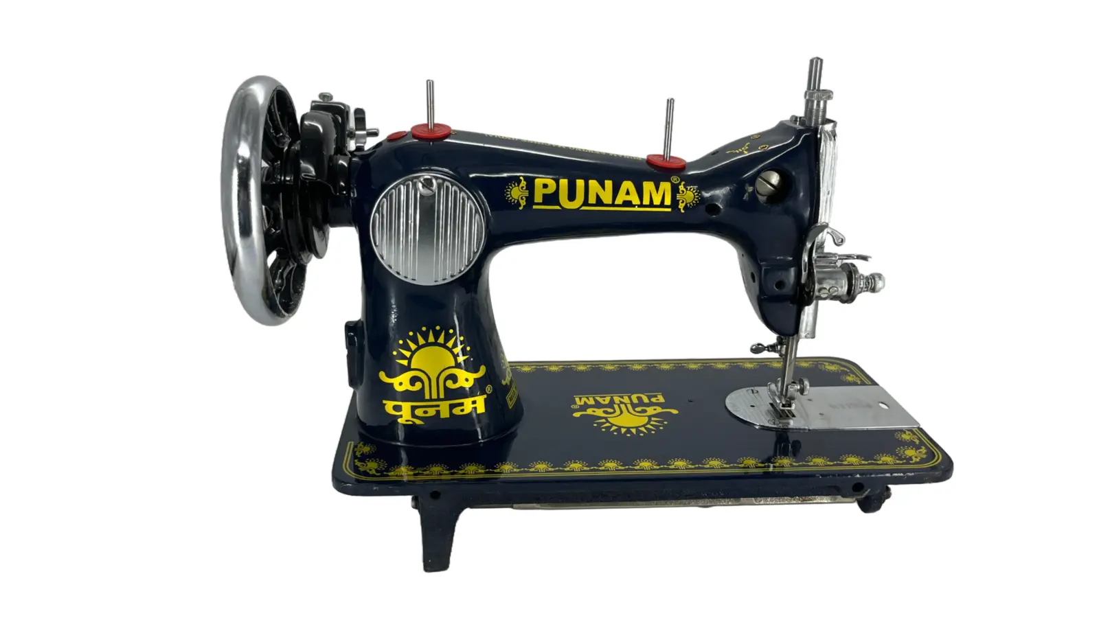 Punam Star Round SV | Blue | Traditional Straight-Stitch Sewing Machine, view 2