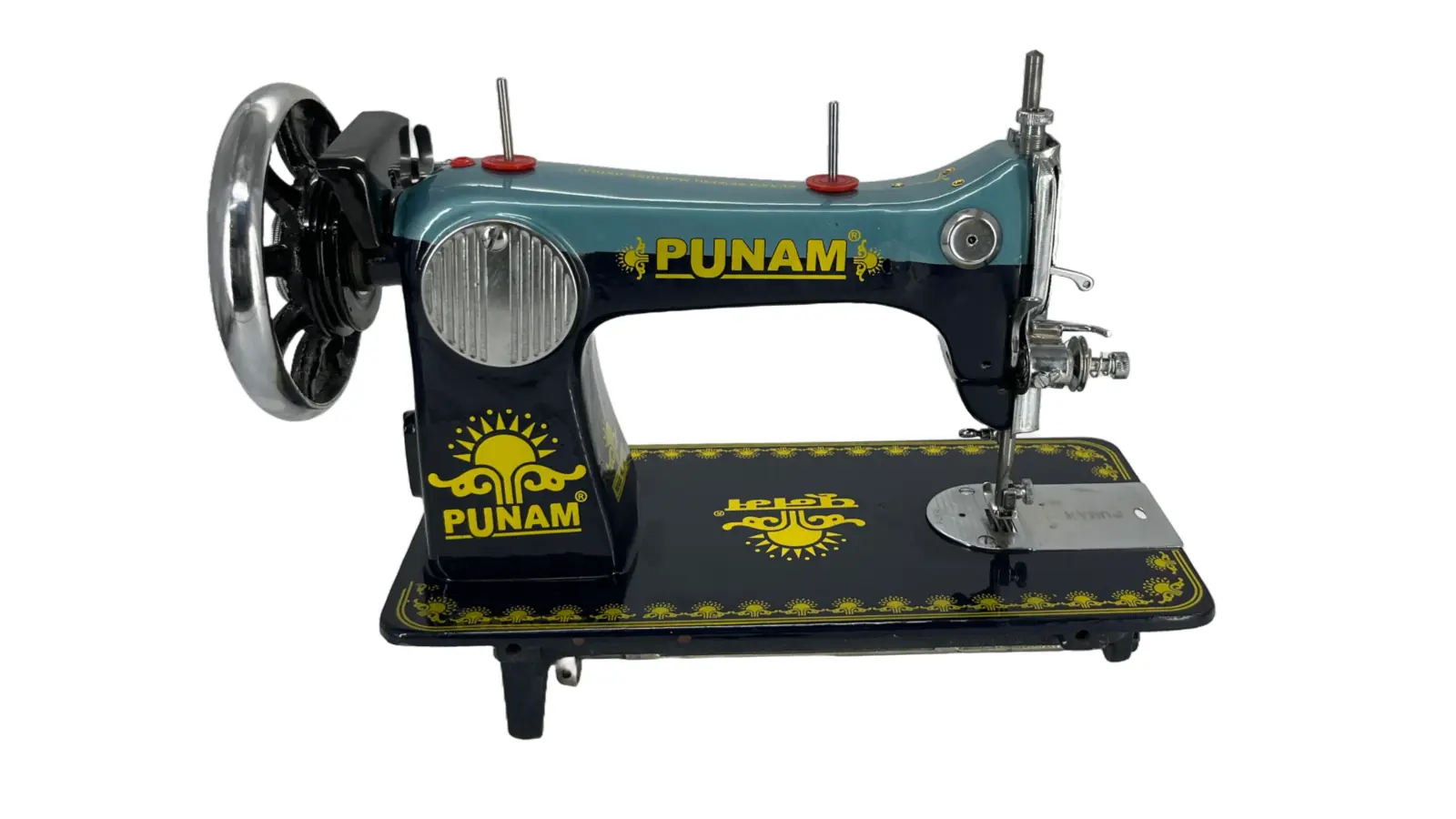 Punam Star Square SV | Double Blue | Traditional Straight-Stitch Sewing Machine, view 2
