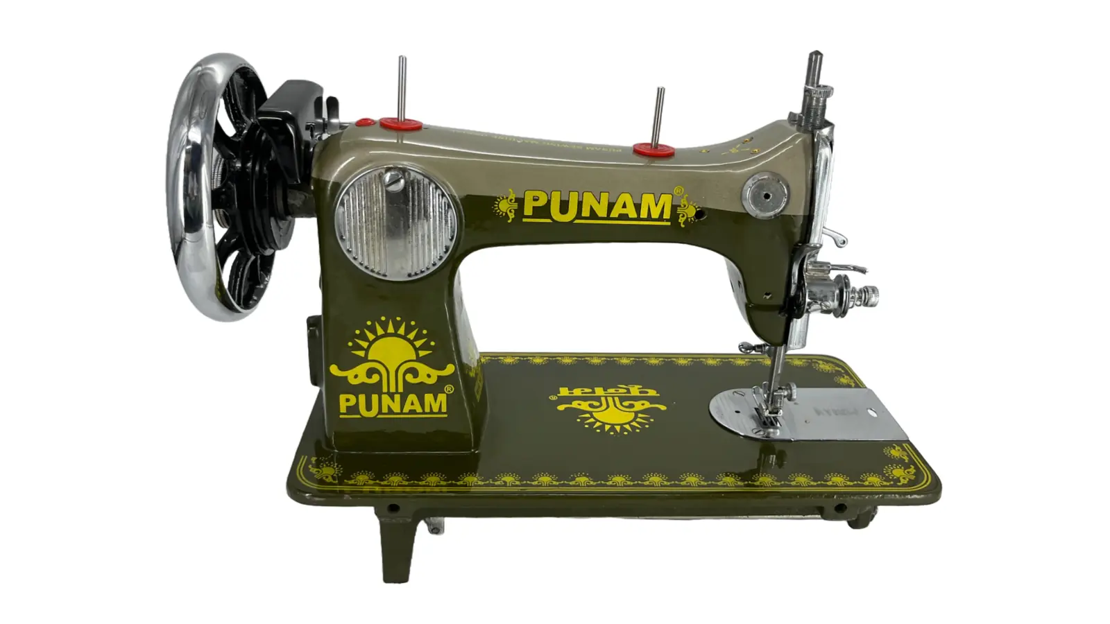Punam Star Square SV | Double Mehndi | Traditional Straight-Stitch Sewing Machine, view 2