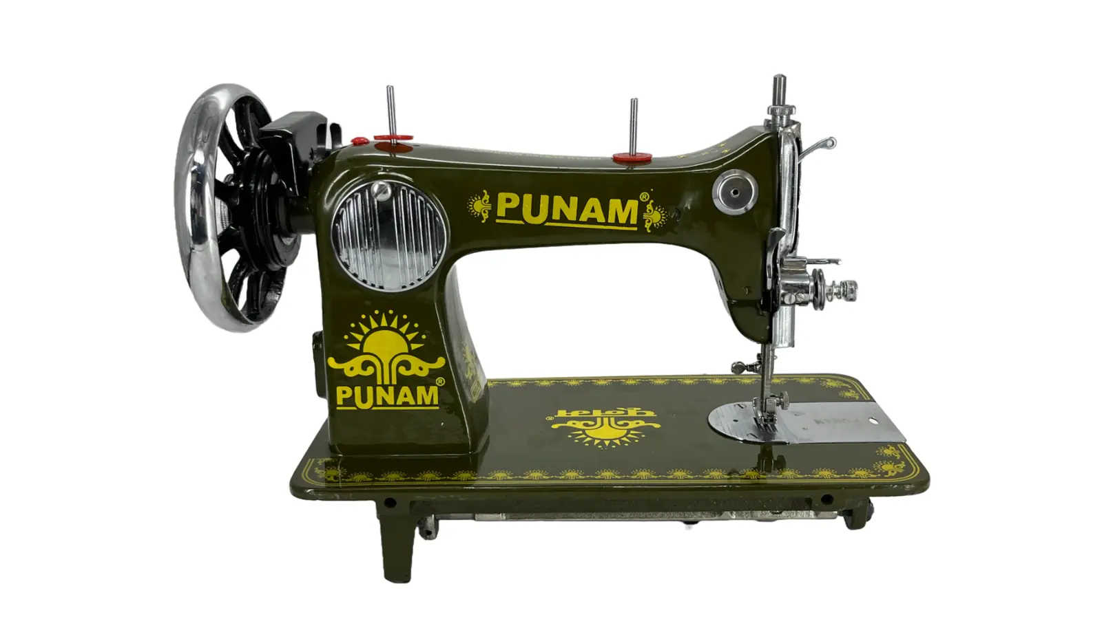 Punam Star Square SV | Mehndi | Traditional Straight-Stitch Sewing Machine, view 2