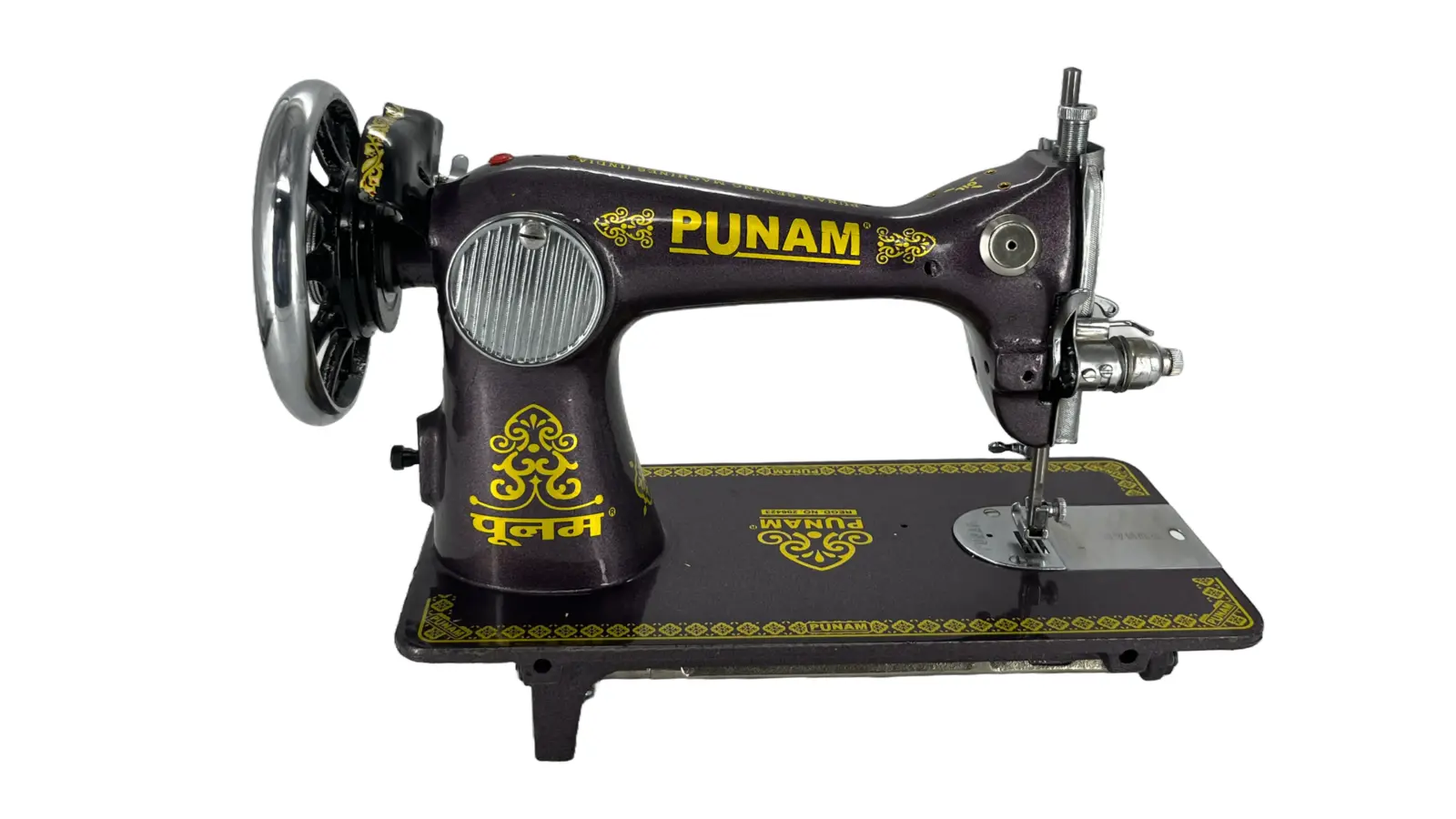 Punam Super Round SV | Purple | Traditional Straight-Stitch Sewing Machine, view 2