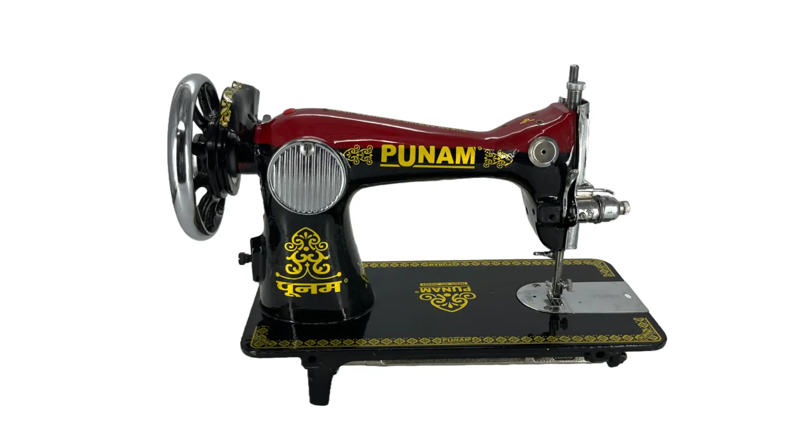 Punam Super Round SV | Red Black | Traditional Straight-Stitch Sewing Machine, view 2