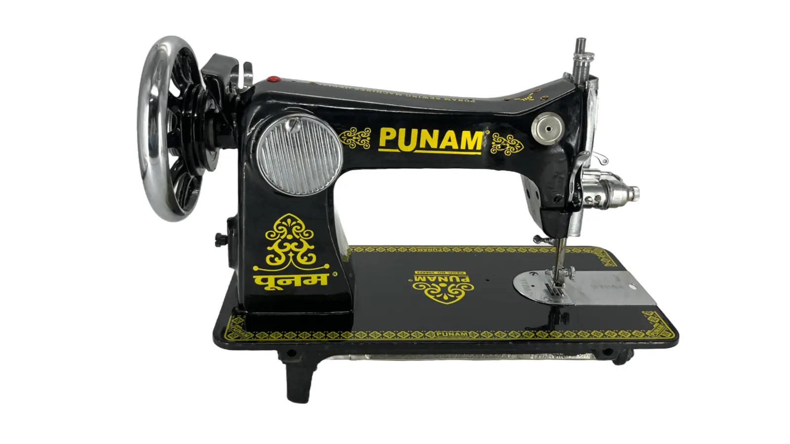 Punam Super Square SV | Black | Traditional Straight-Stitch Sewing Machine