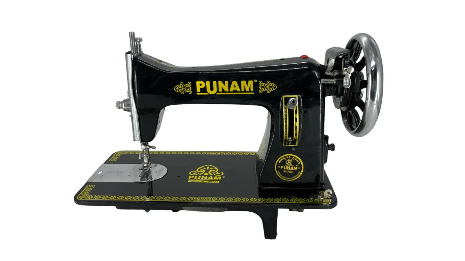Punam Super Square SV | Black | Traditional Straight-Stitch Sewing Machine, view 2