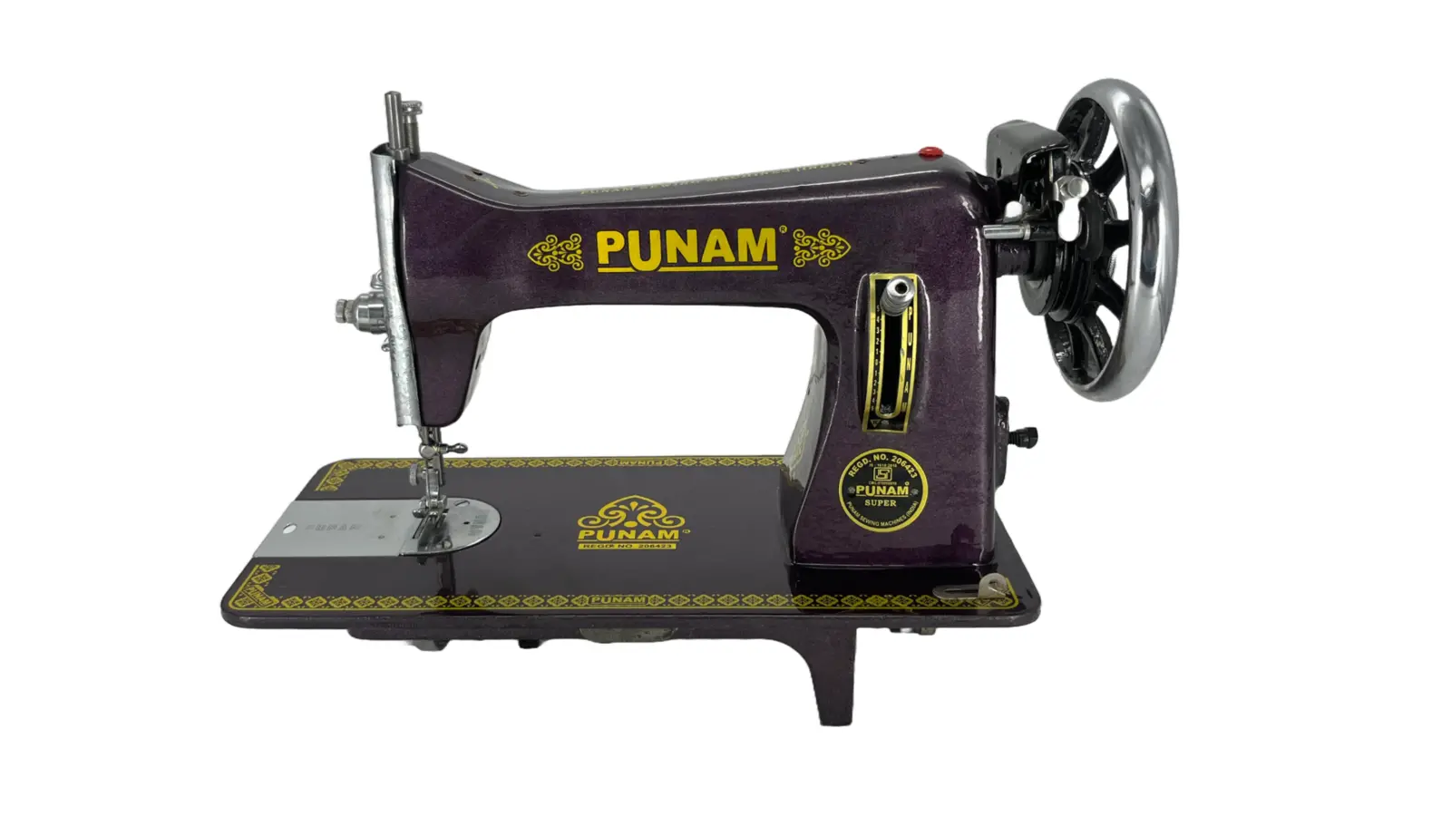 Punam Super Square SV | Purple | Traditional Straight-Stitch Sewing Machine, view 1