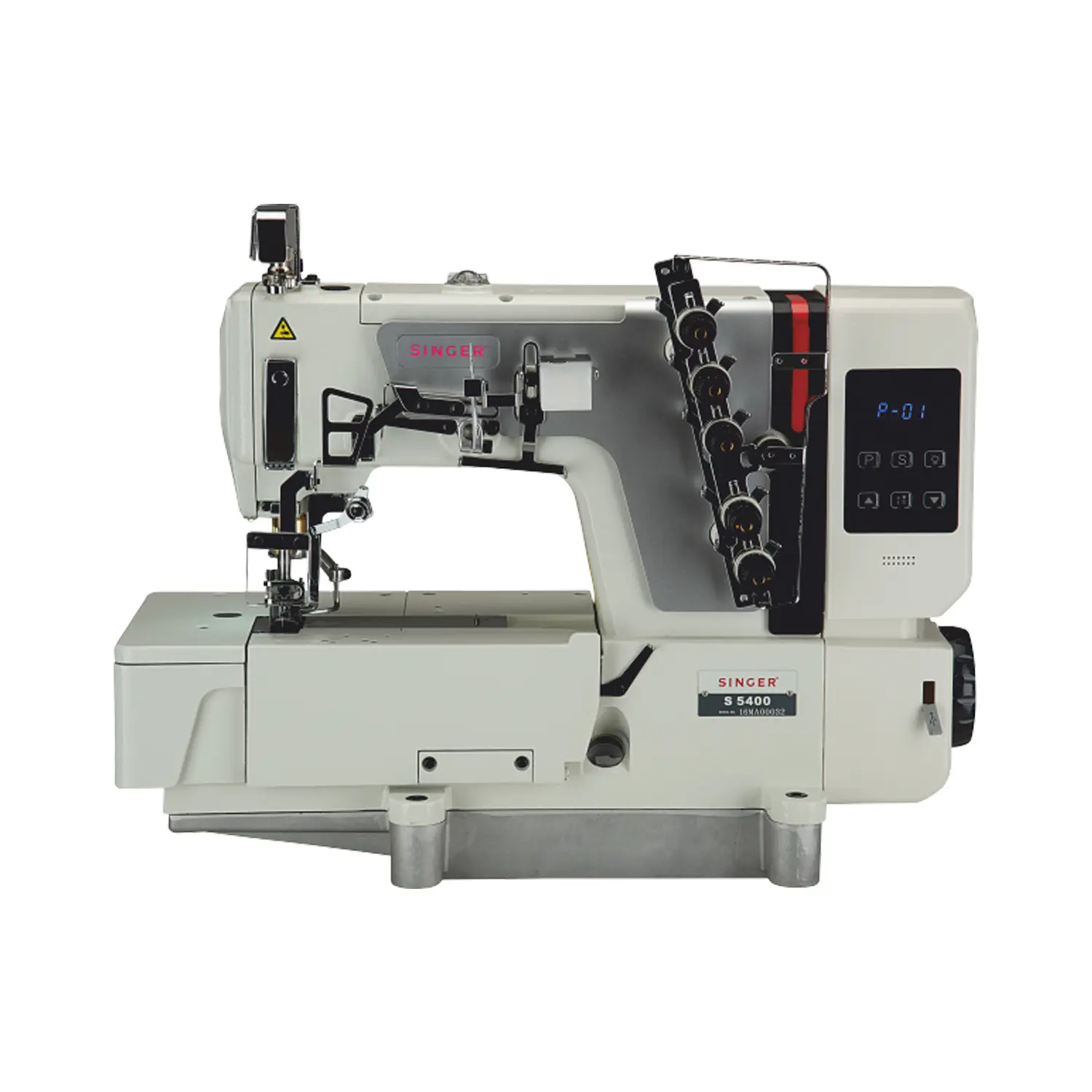 Singer S-5400 | 3-Needle 5-Thread Direct-Drive Flatlock Machine | Differential Feed | Stand & Table