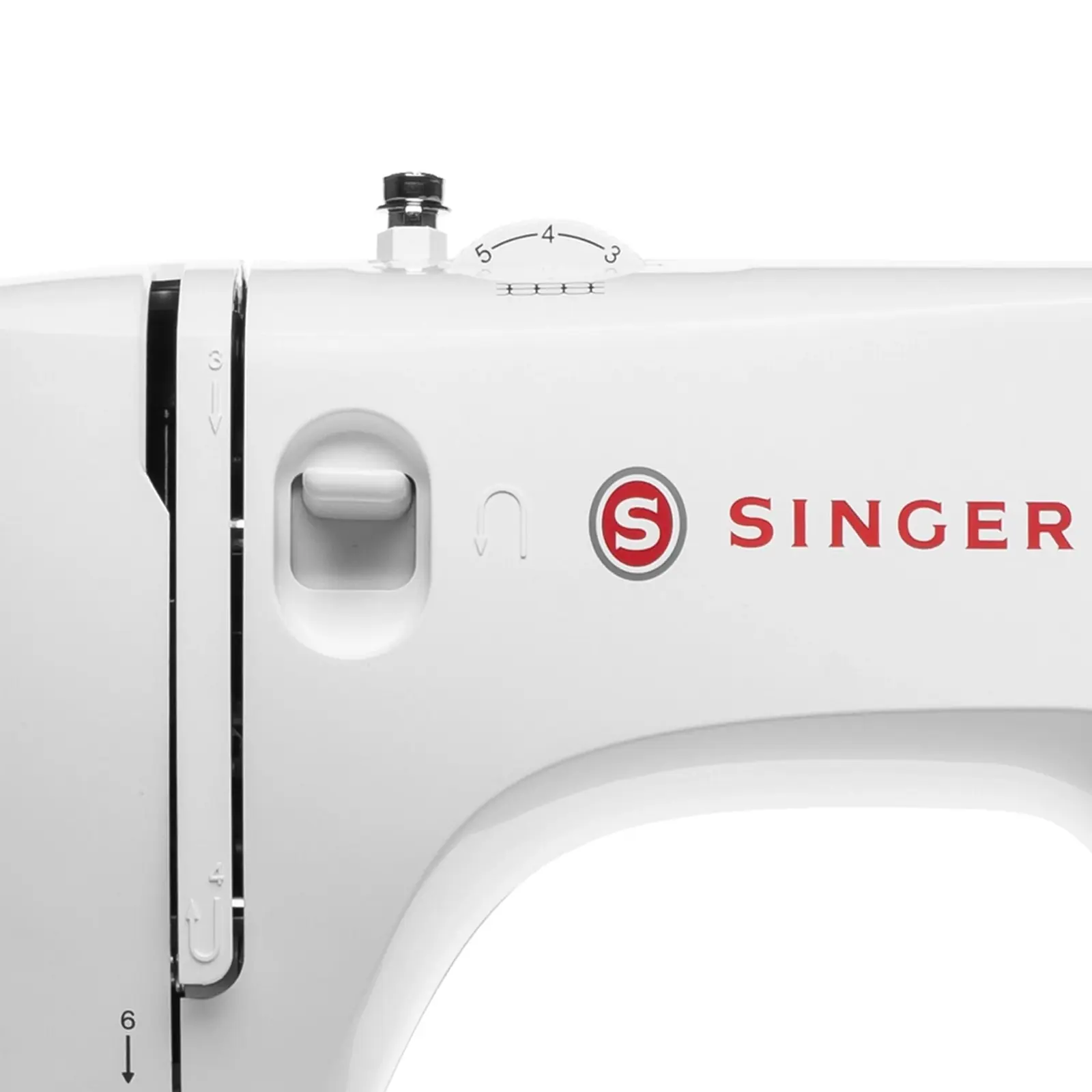 Singer M2605 Zig-Zag Sewing Machine | 19 Built-In Stitches | 32 Stitch Functions | Presser-Foot Pressure Adjustment, view 2