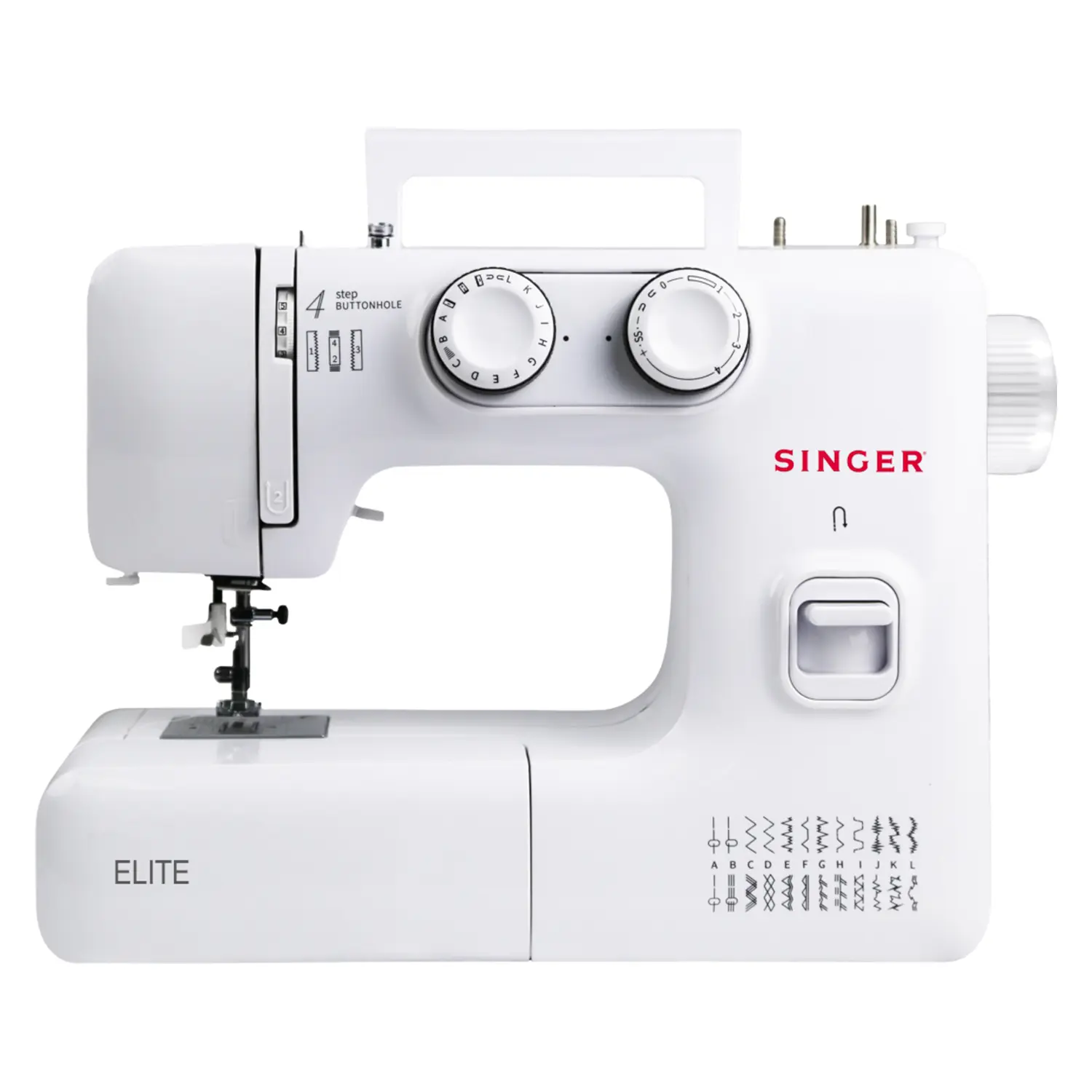 Singer Elite Zig-Zag Sewing Machine | Automatic Needle Threader | 4-Step Buttonhole | Dual LED Lighting