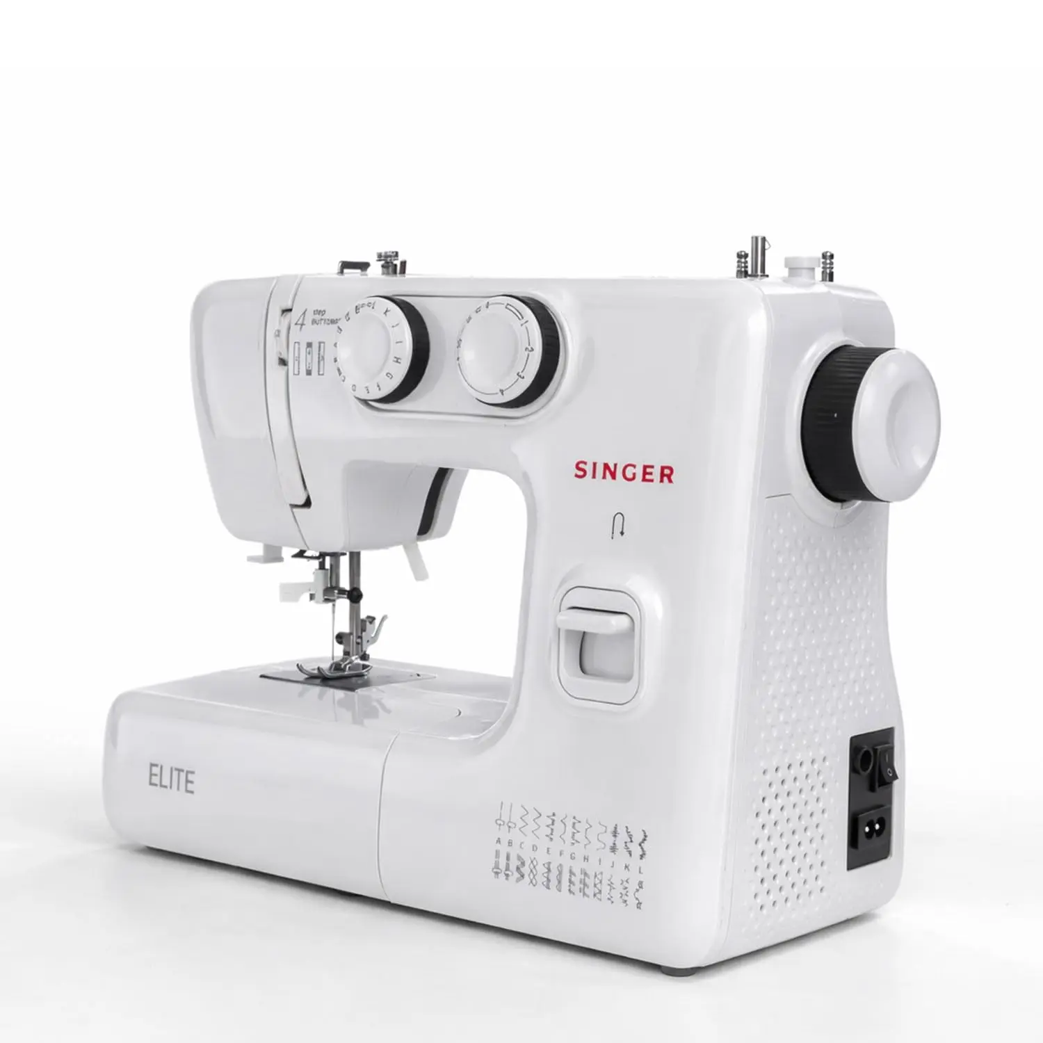 Singer Elite Zig-Zag Sewing Machine | Automatic Needle Threader | 4-Step Buttonhole | Dual LED Lighting, view 3