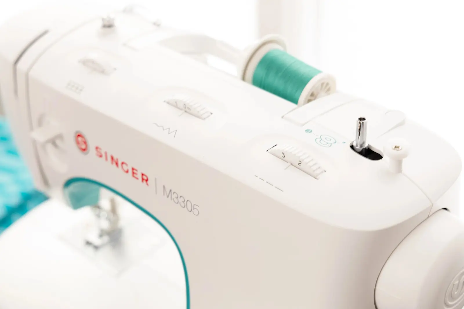 Singer M3305 Sewing Machine | 23 Built-In Stitches | 1-Step Buttonhole | Needle Threader & Adjustable Stitches, view 2
