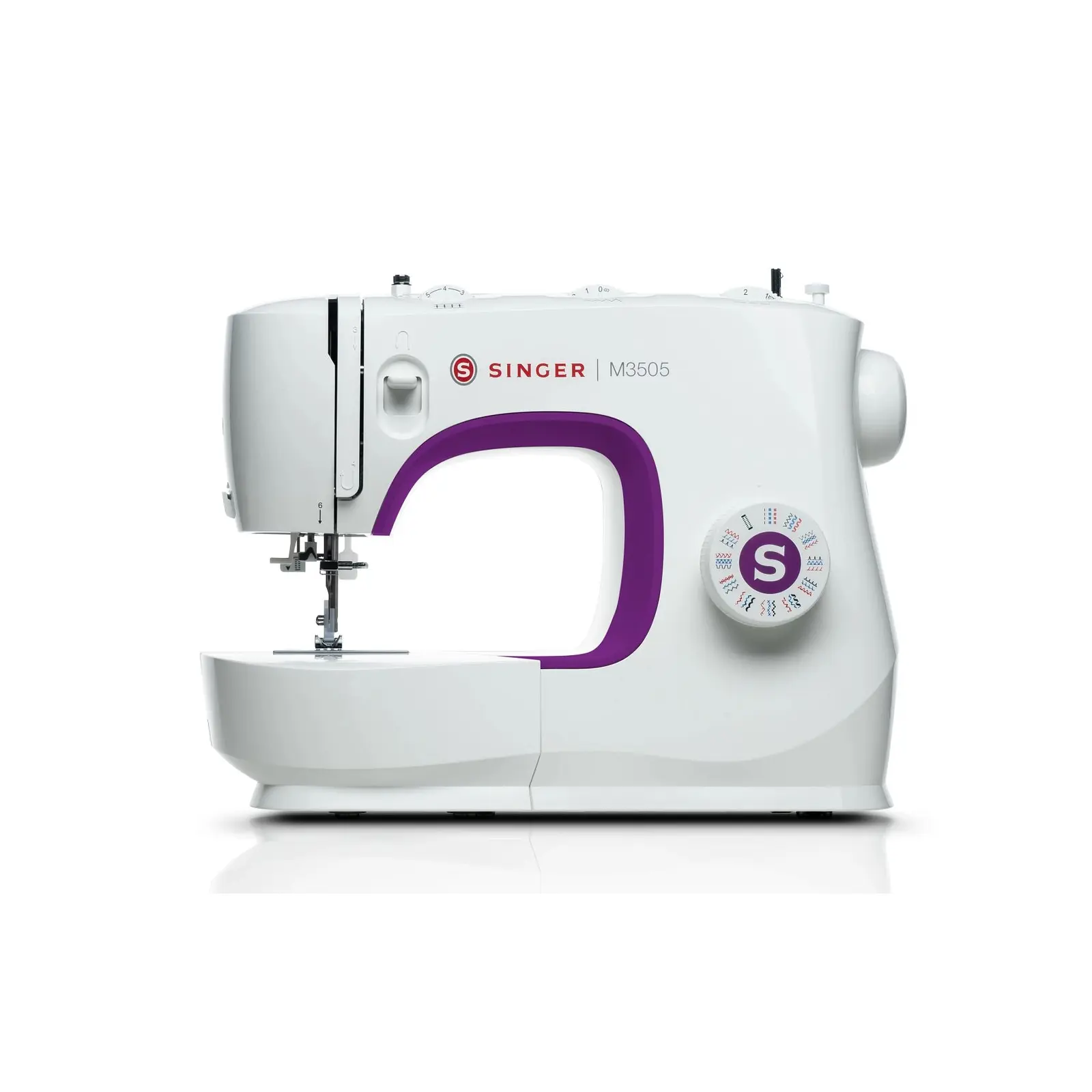 Singer M3505 Zig-Zag Sewing Machine | 32 Built-In Stitches | 76 Stitch Functions | Automatic Needle Threader & LED Light