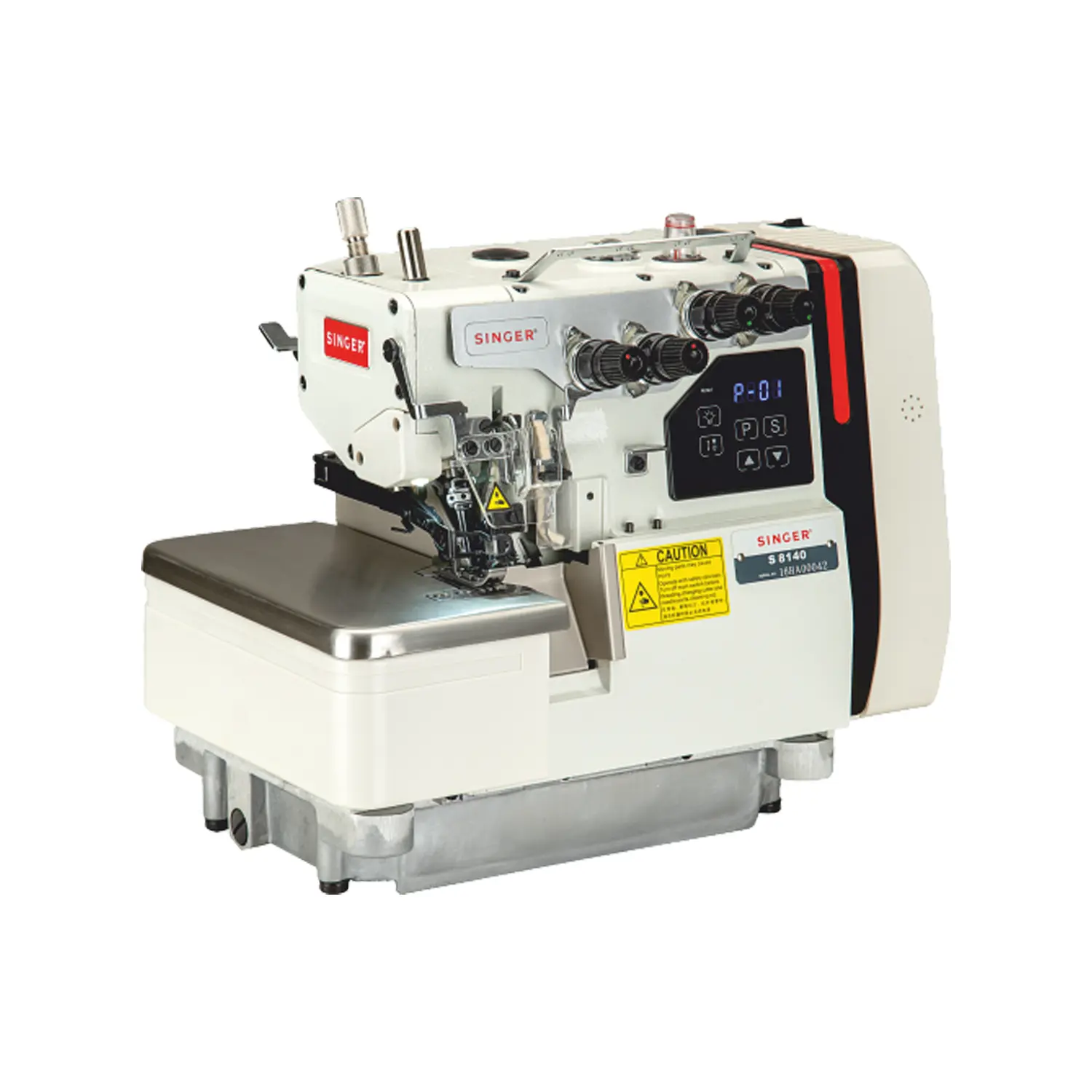 Singer S-8140 | 4-Thread Direct-Drive Industrial Overlock Machine | Differential Feed | Stand & Table